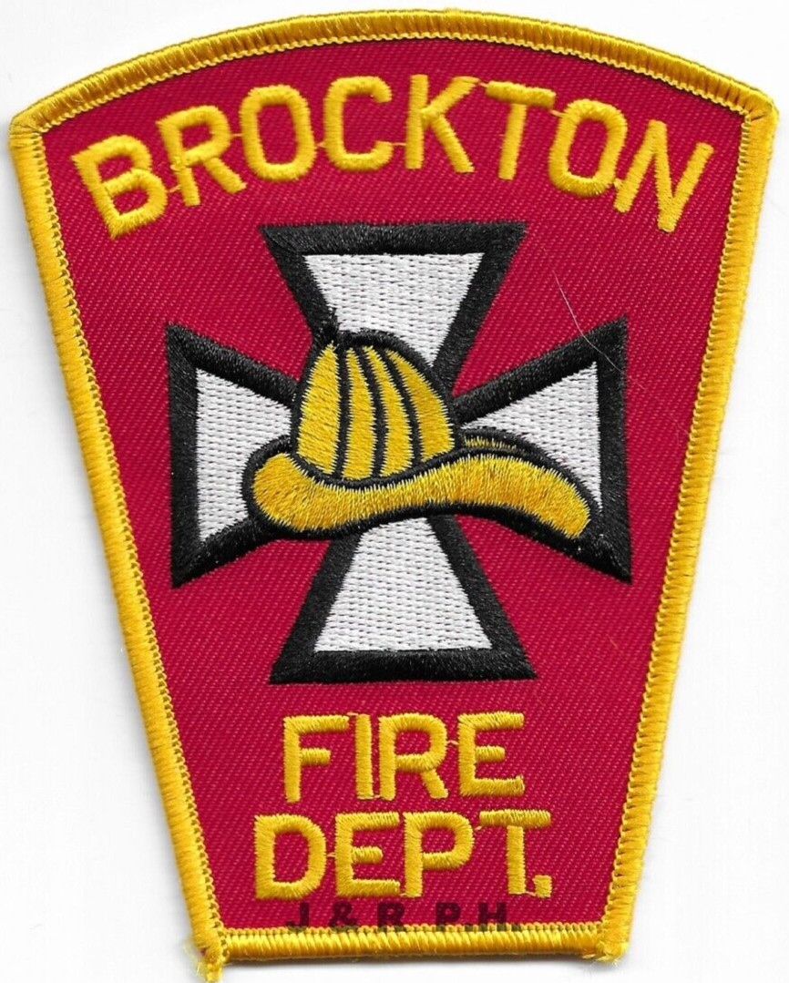 *NEW* Brockton  Fire Dept., Massachusetts  (3.5" x 4.5" size)  fire patch