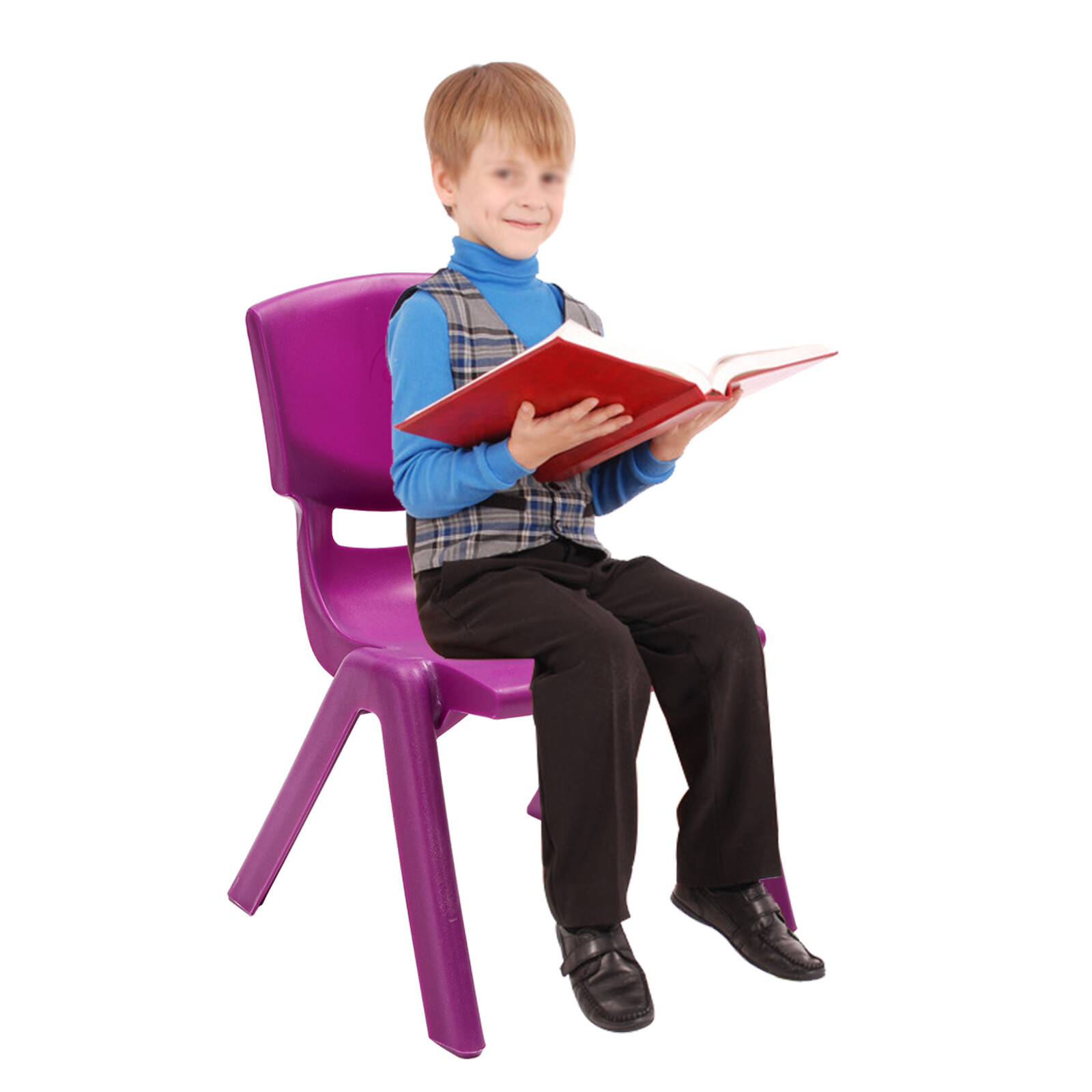 6Pcs Stackable School Chairs, Kids Plastic Stack Chairs, 6 Pcs Classroom Chairs