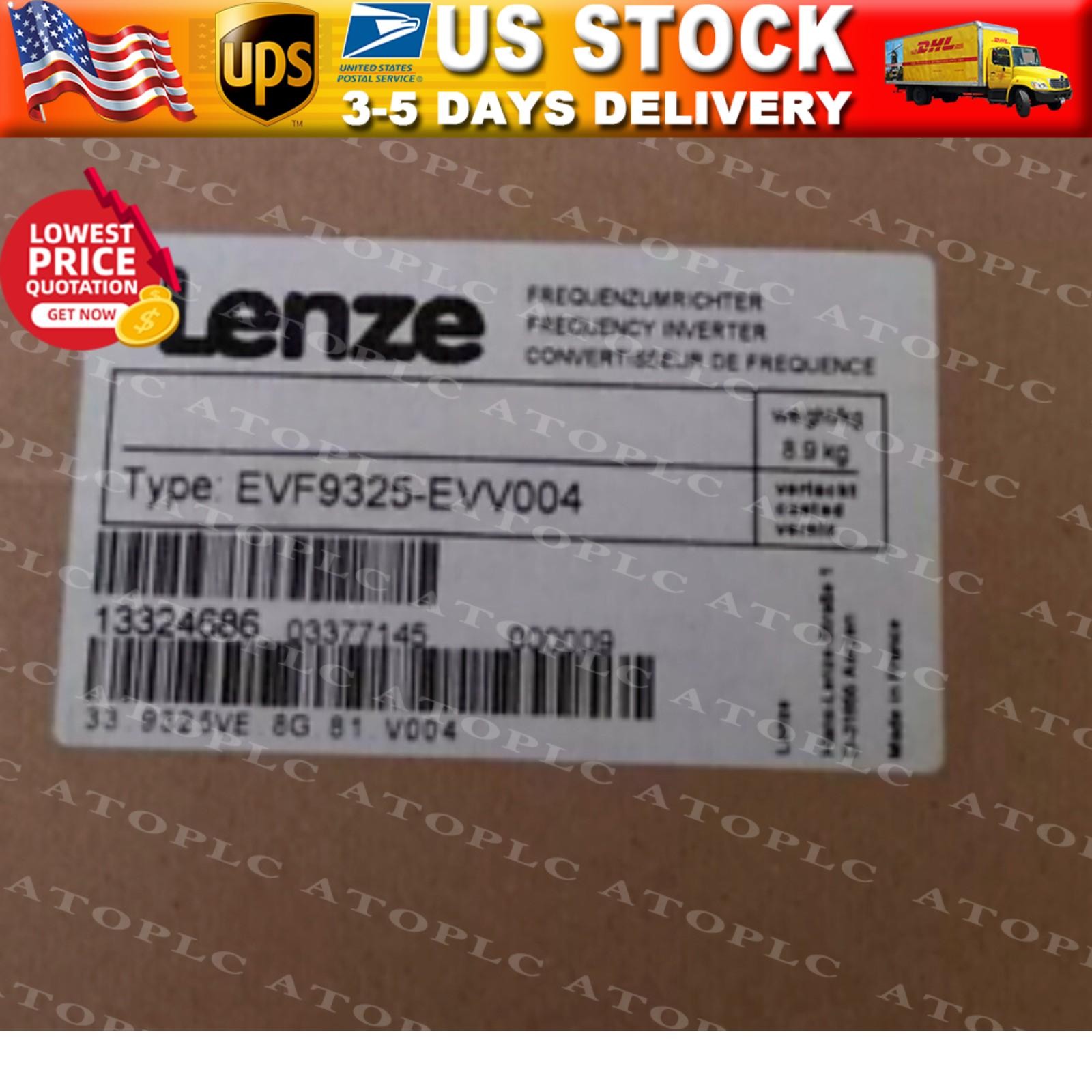 US Free TAX LENZE INVERTER EVF9325-EVV004 EVF9325EVV004 New