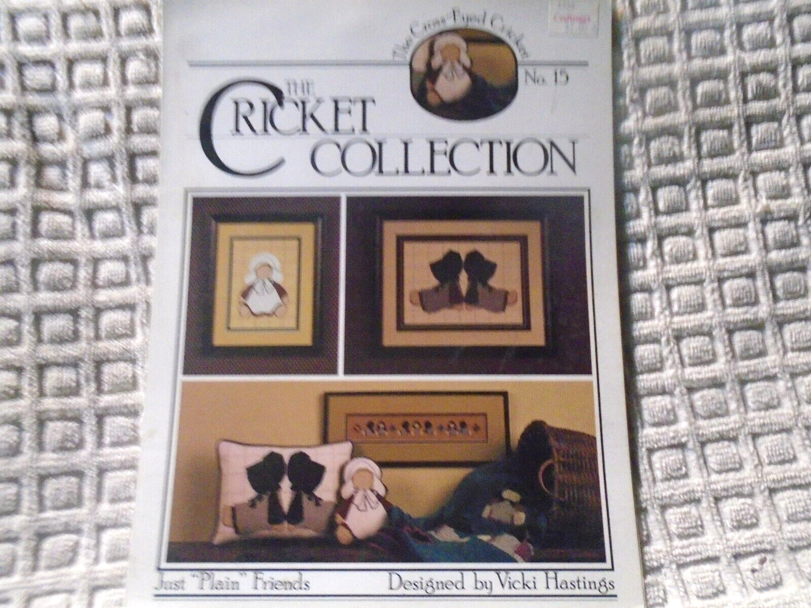 " JUST PLAIN FRIENDS" THE CRICKET COLLECTION CROSS STITCH PATTERN LEAFLET