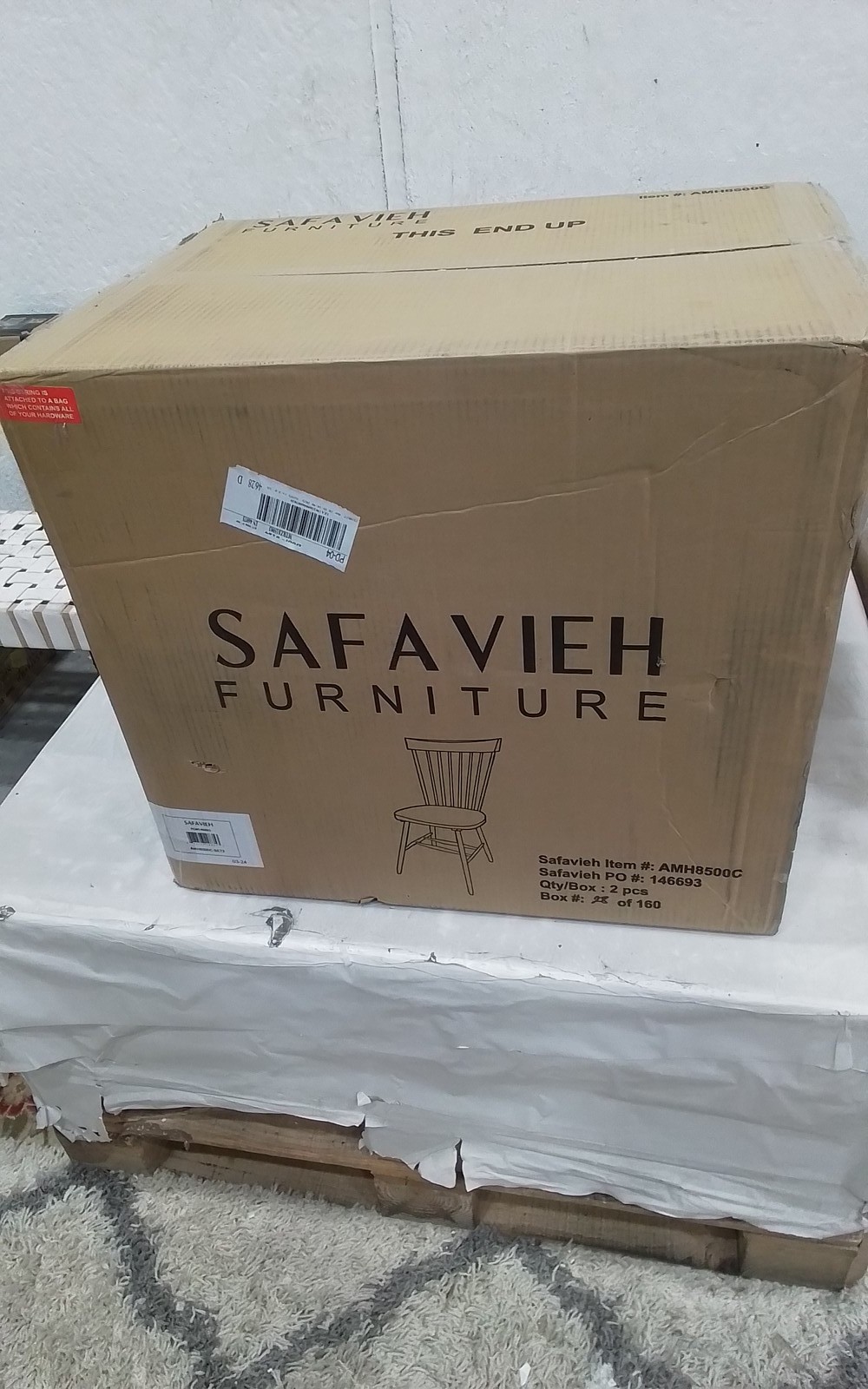 Safavieh PARKER SPINDEL SIDE CHAIR, Reduced Price 2172771775 AMH8500C
