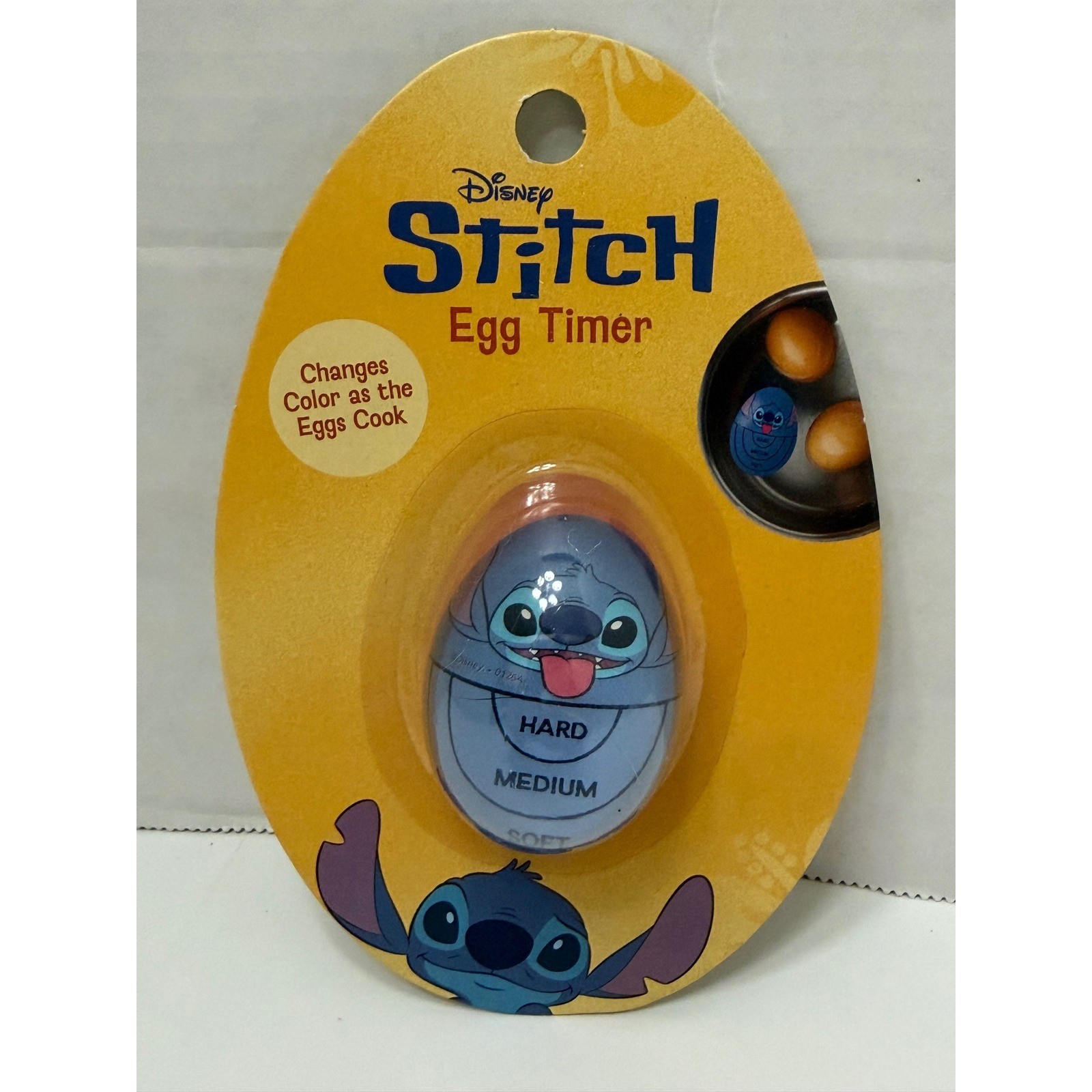 Disney Lilo & Stitch Egg Timer Color Changing Kitchen Gadget Blue New