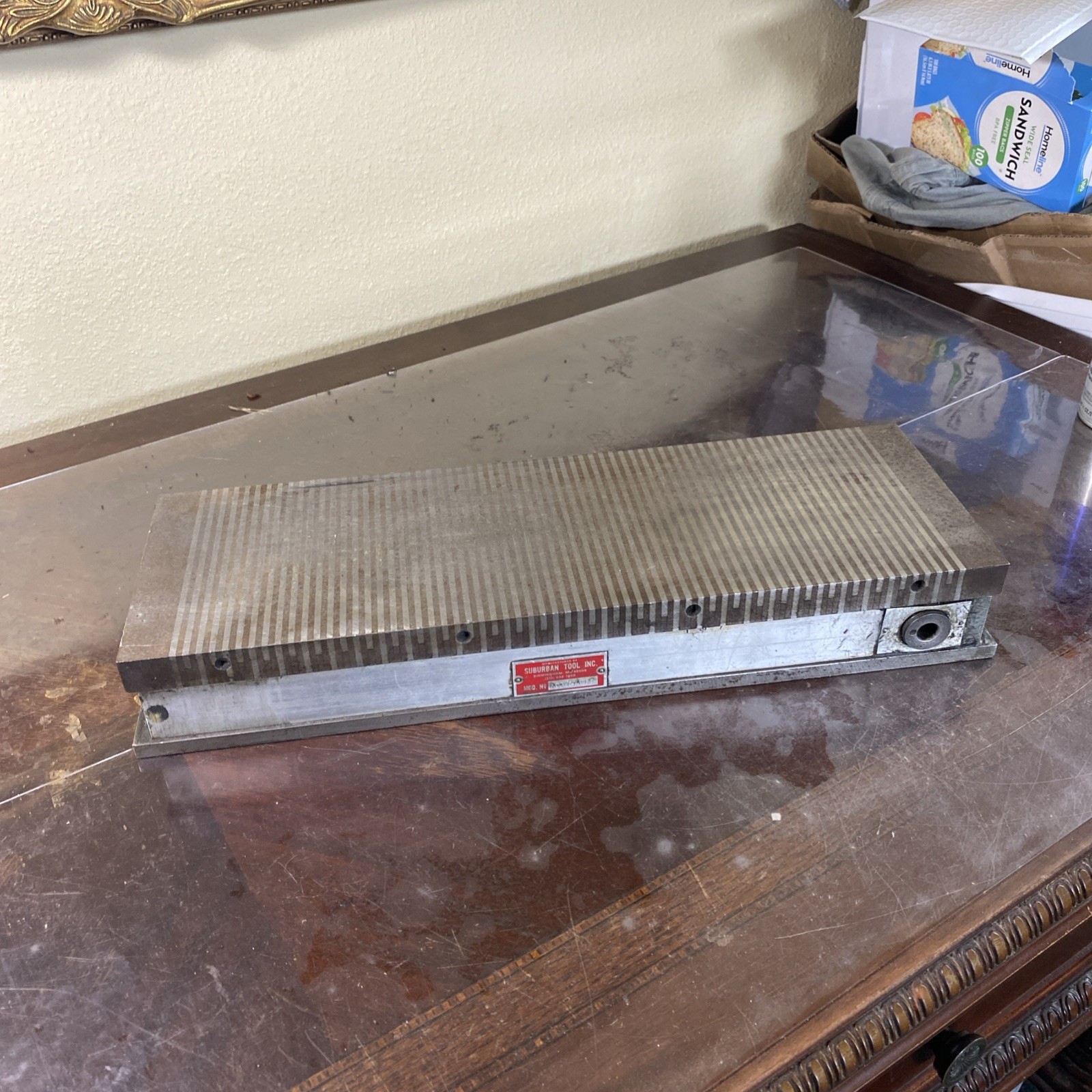 Suburban MCB-618-FP MAGNETIC CHUCK PLATE 18"x6” Machinist Tool Maker