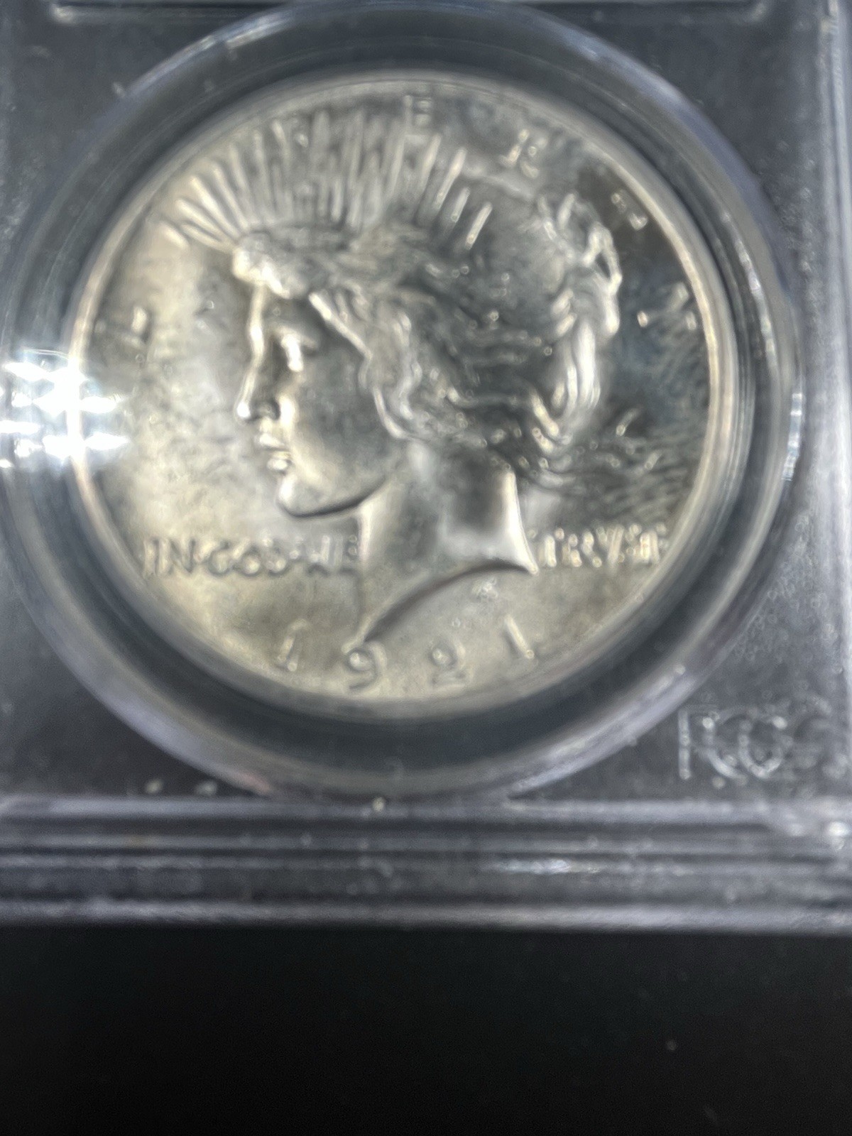 1921 $1 PCGS MS64 High Relief