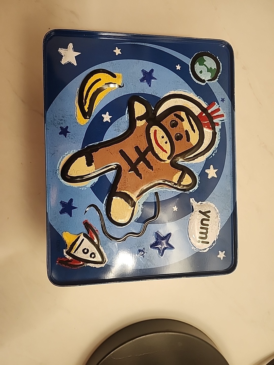 Sock Monkey Lunch Box or Keepsake Box by Schylling