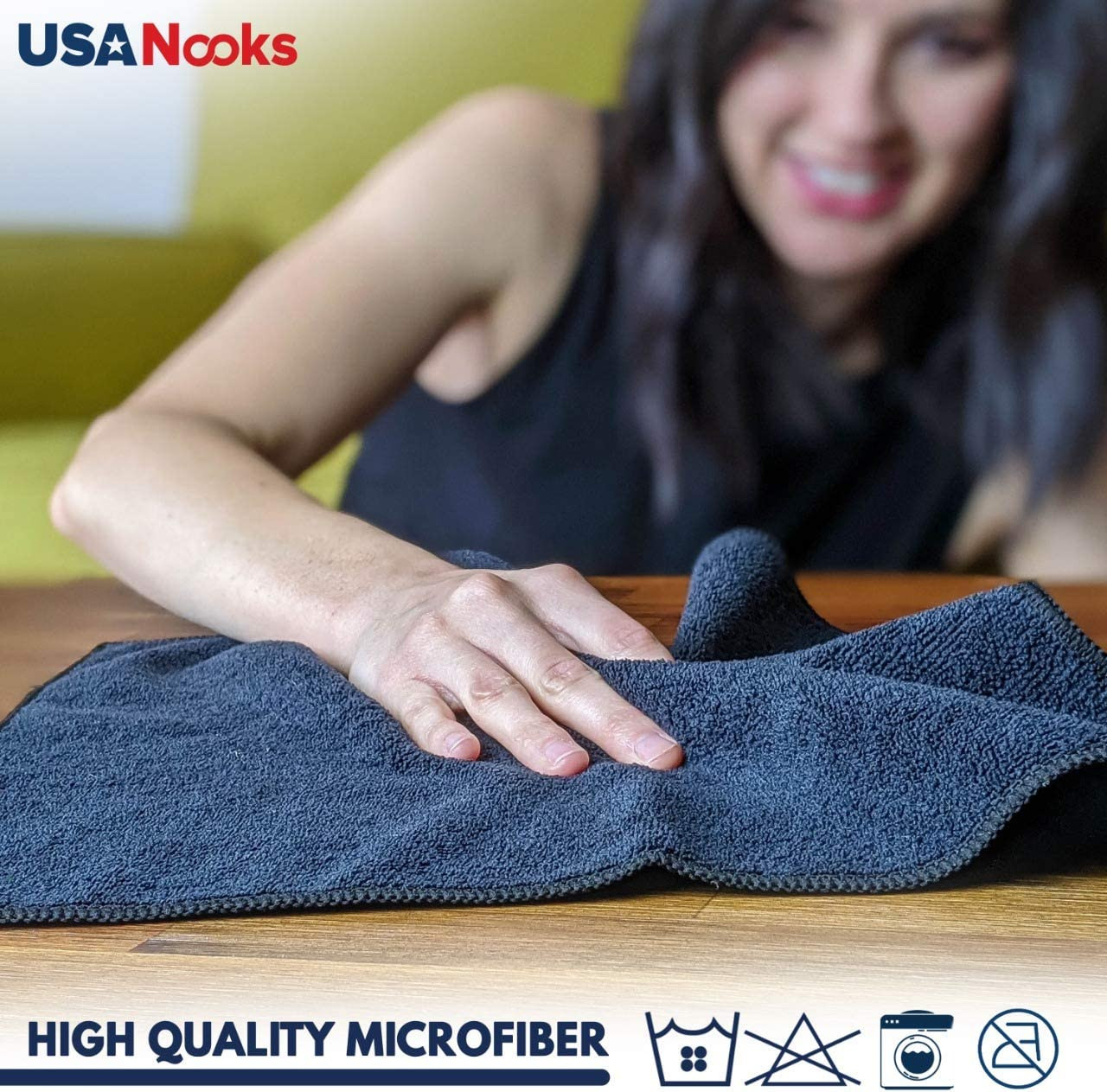 Microfiber Cleaning Cloth Grey - 12 Pcs (12.5"X12.5") - High Performance - 12...