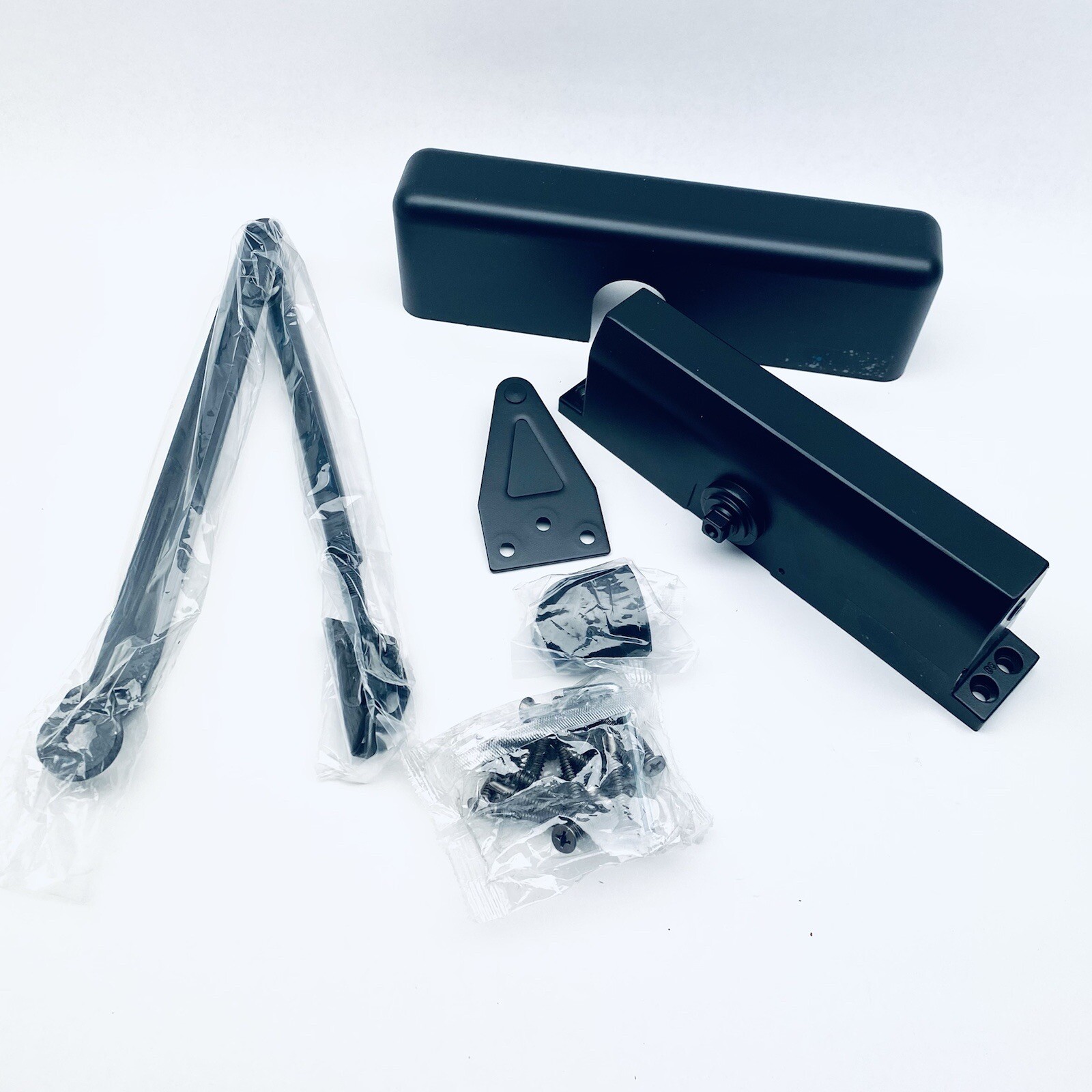 CRL PR80 BLK, ADJUSTABLE SPRING POWER SIZE 2 TO 5 SURFACE MOUNTED DOOR CLOSER