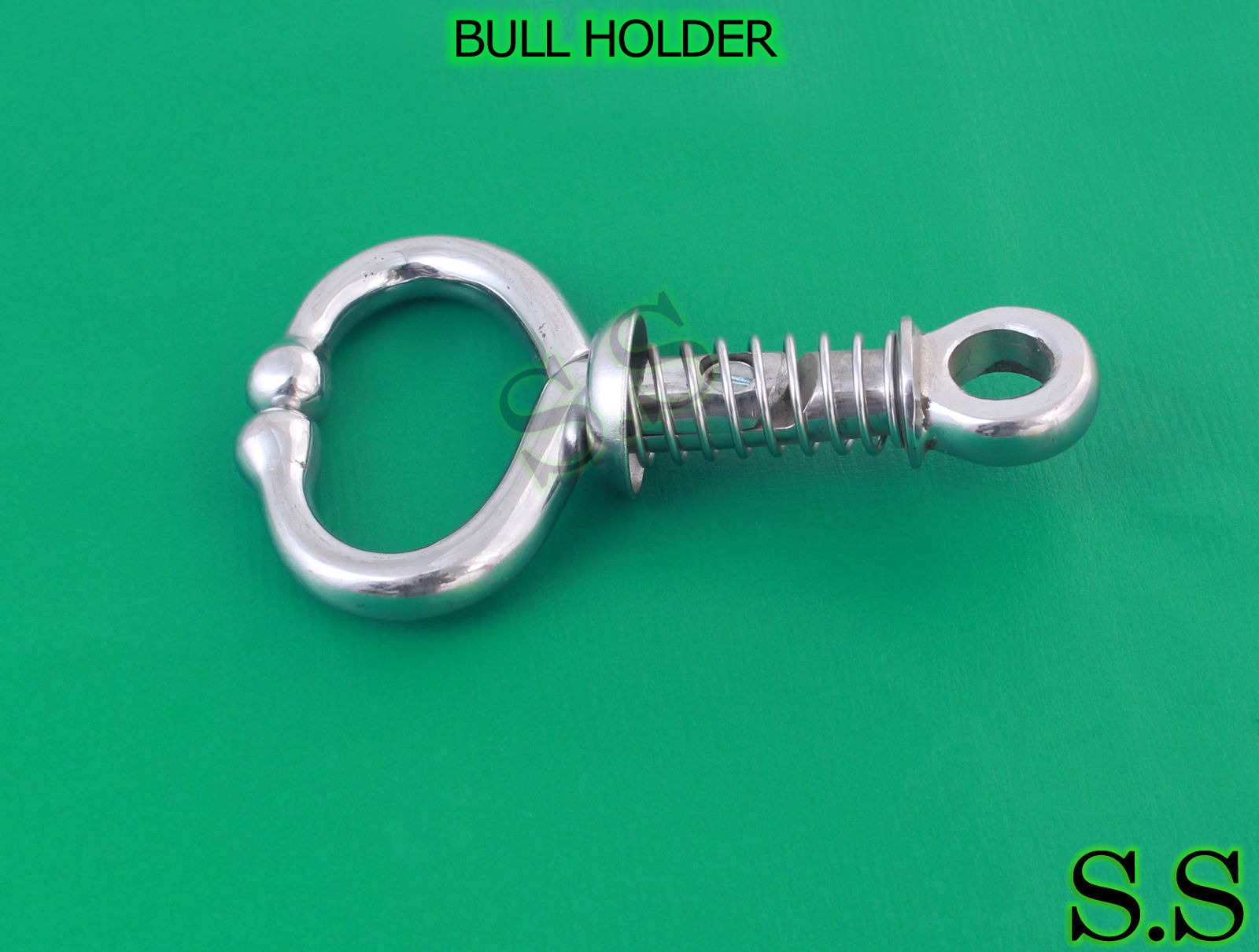 BULL HOLDER with Coiled Spring STAINLESS STEEL