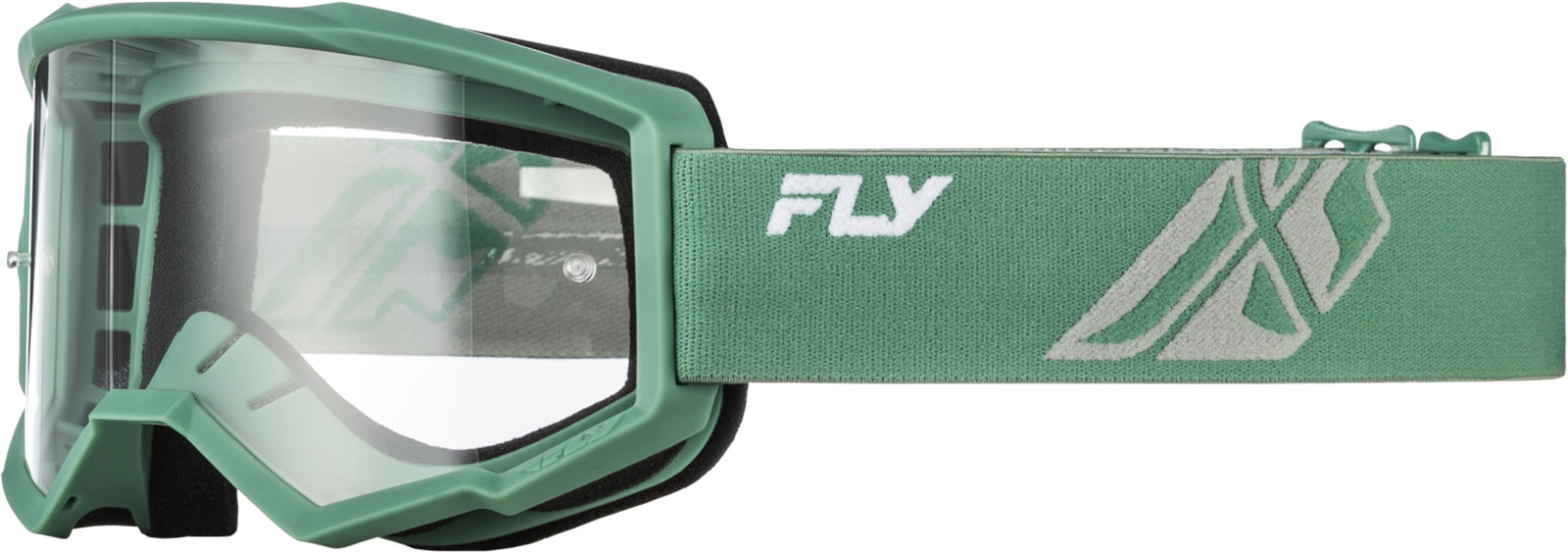 Fly Racing Focus Goggles Olive/Gray Clear Lens OSFM