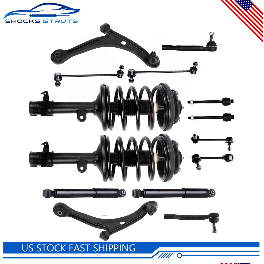 14 PCS Front Struts Sway Bar Control Arms Rear Shocks For 2006-2008 Honda Pilot