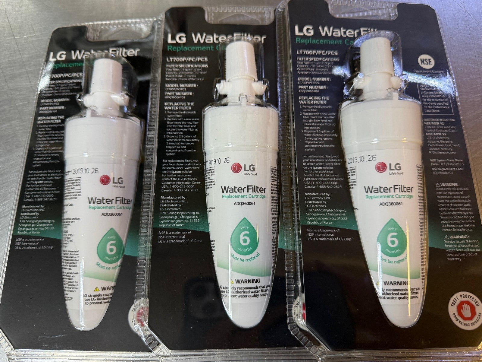 Genuine LG LT700P/PC/PCS Authentic Refrigerator Water Filter ADQ360061 Fridge
