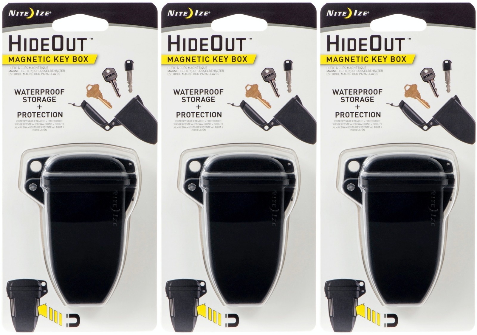 Nite Ize HIdeOut Magnetic Key Box (3-Pack)