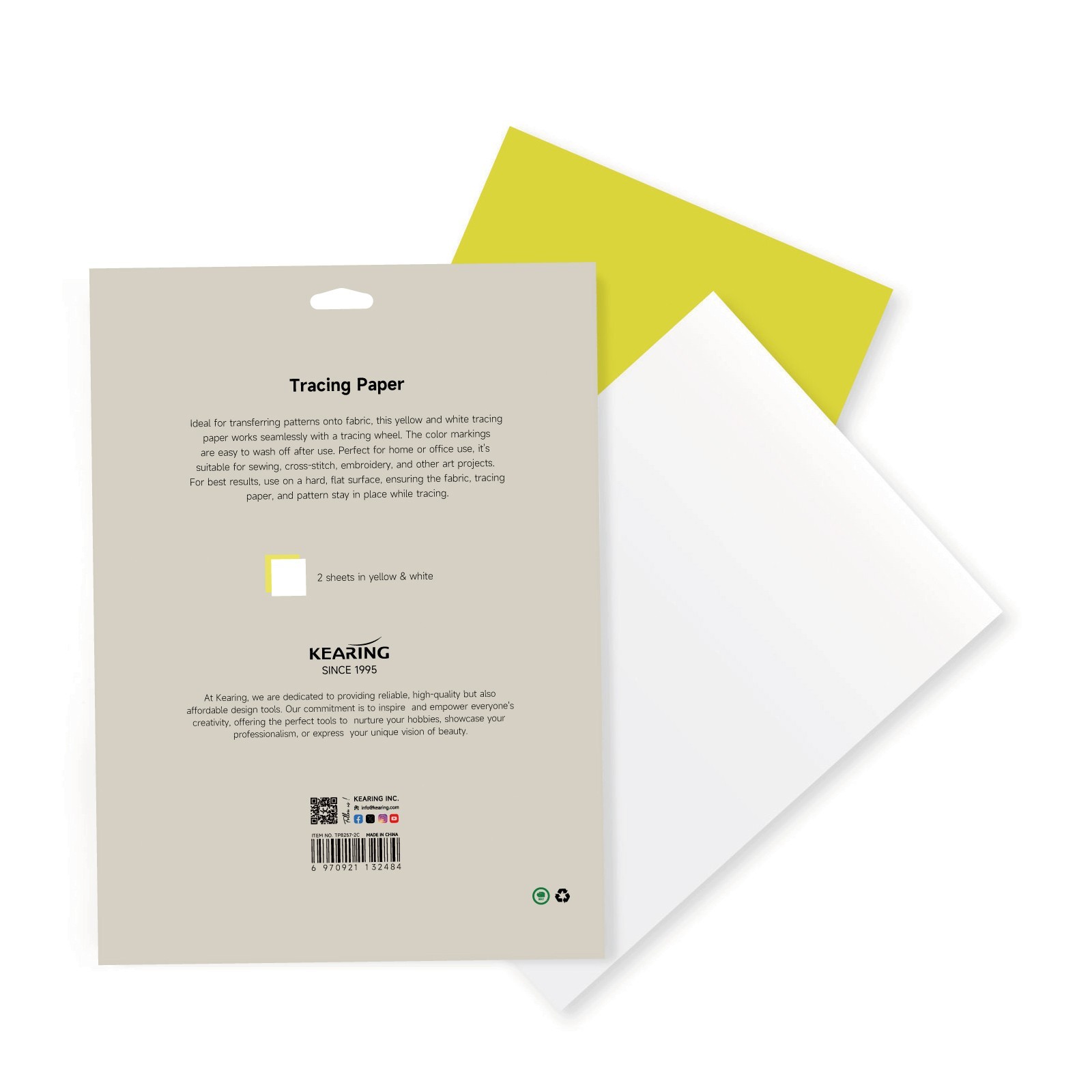 Dressmakers Tracing Paper: Extra-Large Size for Embroidery Quilting Sewing