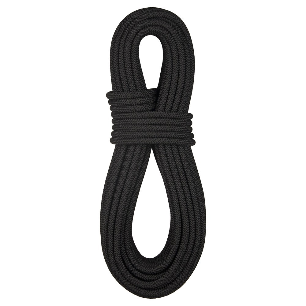 BlueWater Ropes 9.5mm x 50' SafeLine Static Rope - BK