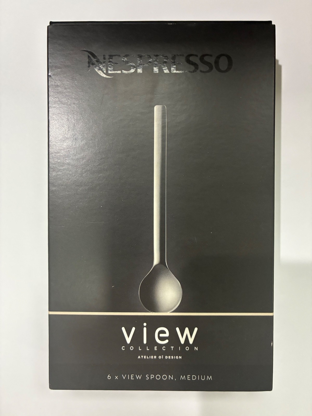 Nespresso VIEW Spoons MEDIUM Set of 6-New in Box!