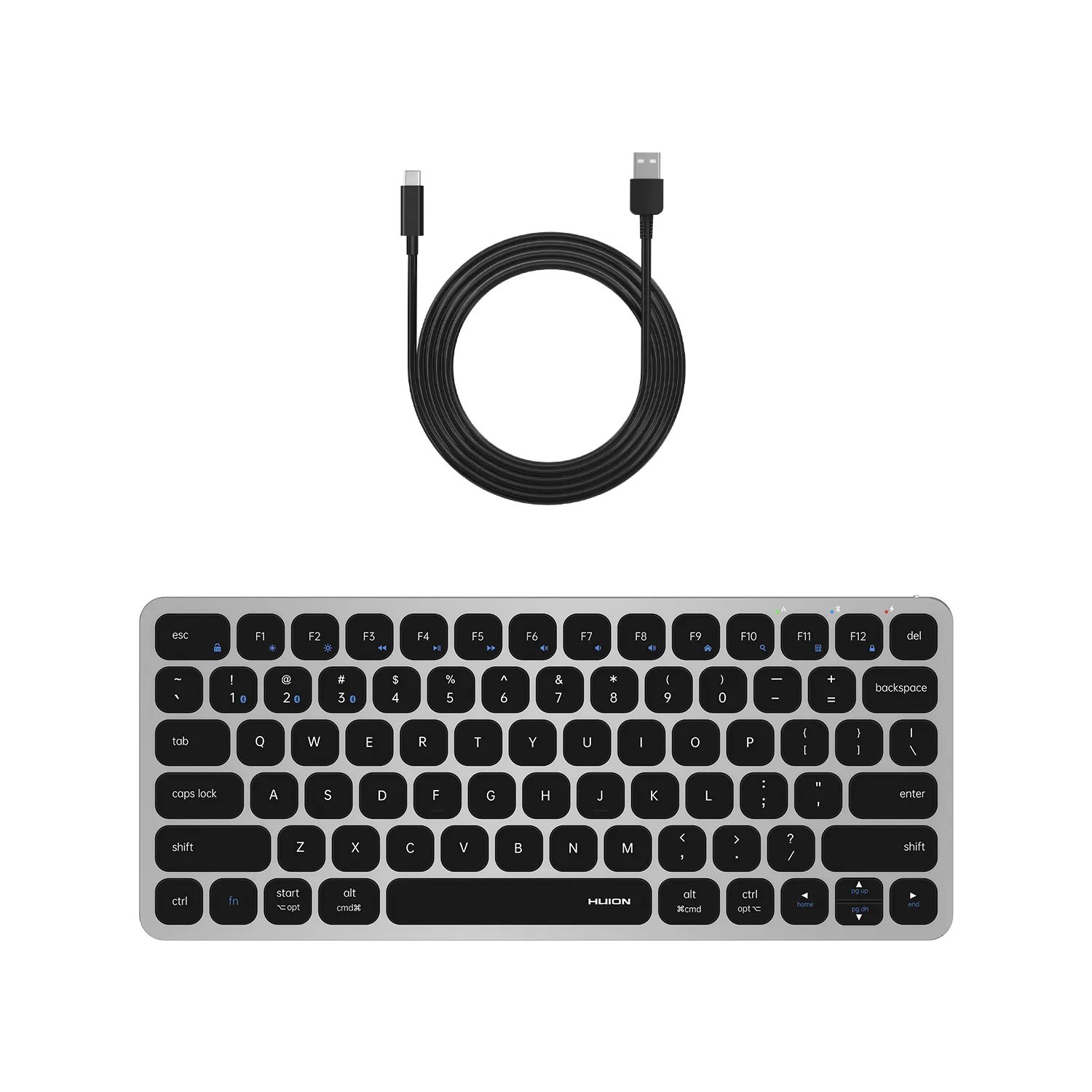 Huion Wireless Keyboard HB186S Bluetooth 5.1 with Multi-Function Shortcuts