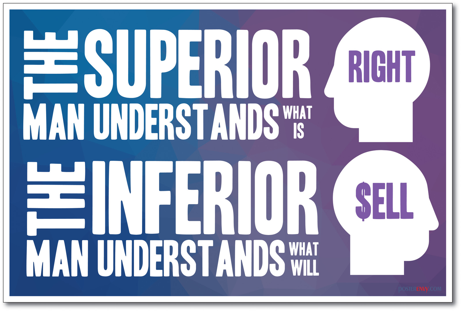 The Superior Man - NEW Classroom Motivational Quote Poster