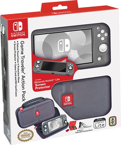 RDS - Game Deluxe Travel Case Action Pack for Nintedo Switch Lite [New ]
