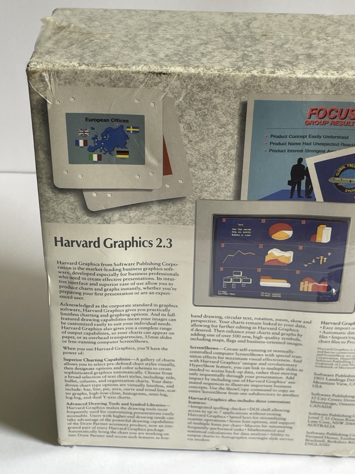 VTG SPC Software Publishing Harvard Graphics 2.3 Pres Software DOS 3.5" Sealed