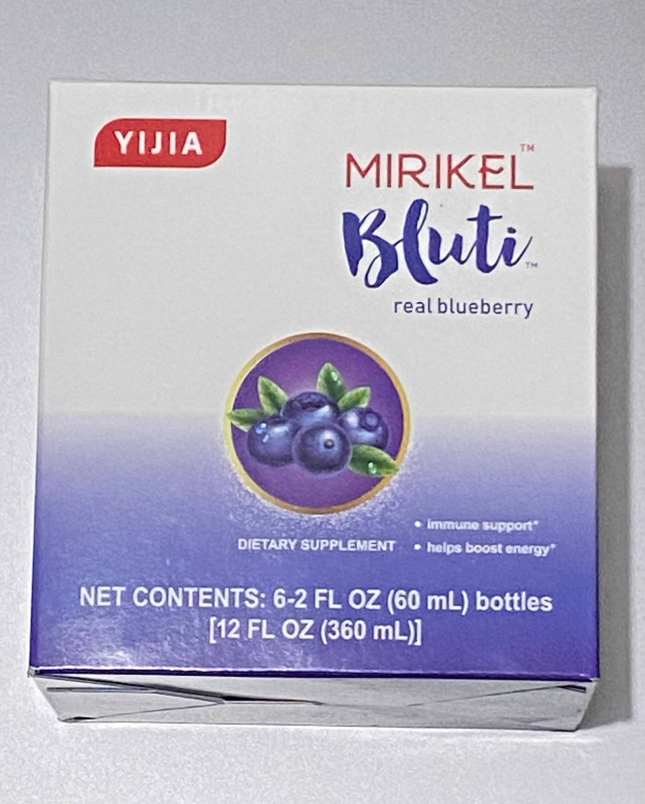YIJIA MIRIKEL Bluti Real Blueberry Fucoidan & Resveratrol (2 FL OZ)-6 Bottles