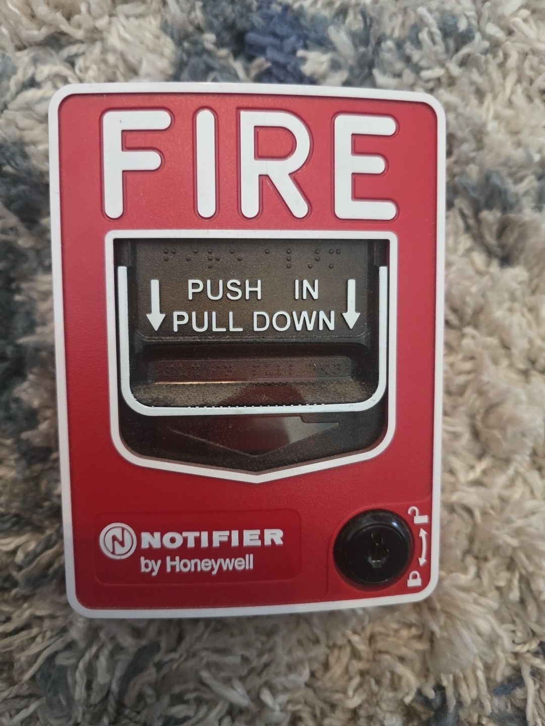 Notifier NBG-12LX Addressable Fire Alarm Pull Station USED
