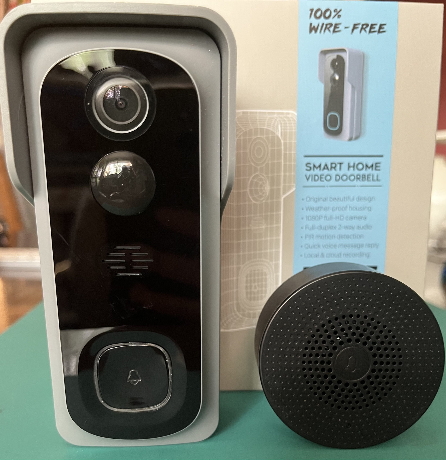 Zumimall Smart Video DoorBell 32G 1080P Full-HD Wire-free 2-way audio