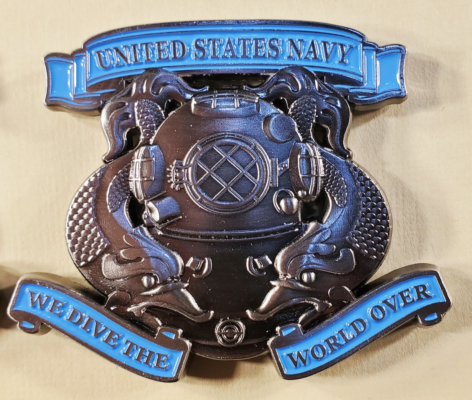 US NAVY FIRST CLASS DIVER 2" COMMEMORATIVE CHALLENGE COIN OCPM 127