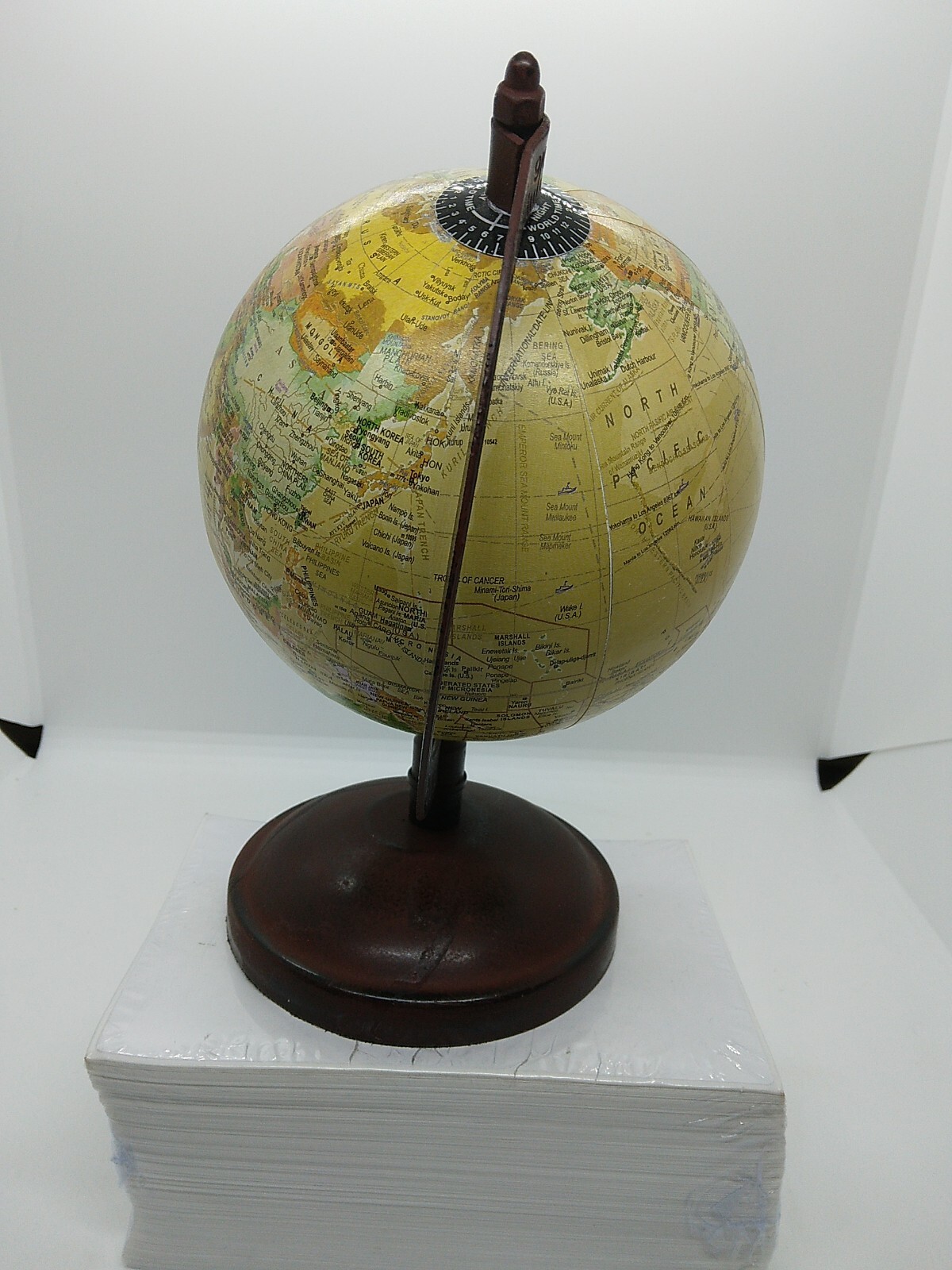 Vintage Style Desktop Globe 5" Tall