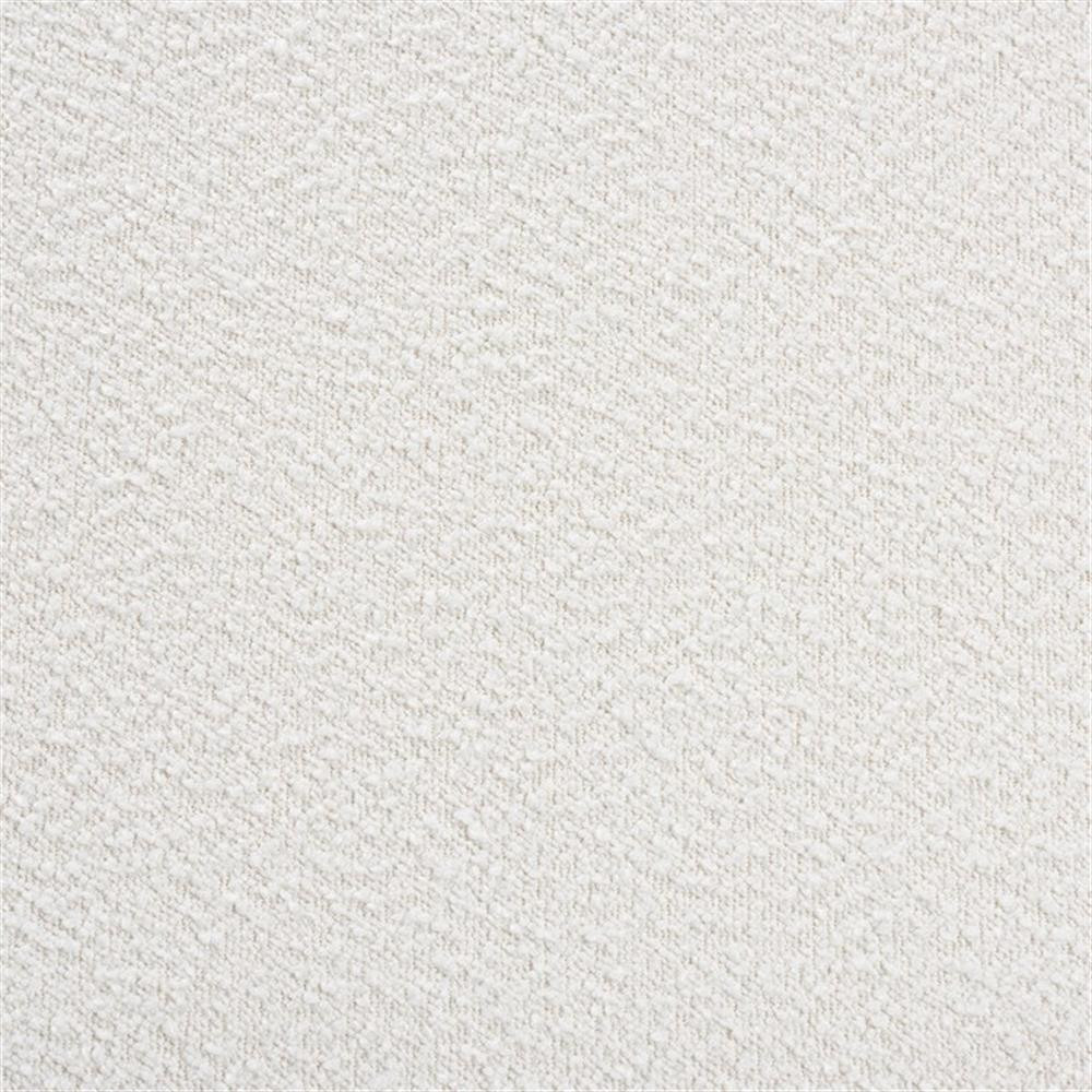 Baxton Studio Stratton Cream Boucle Fabric and Walnut Brown Wood Loveseat