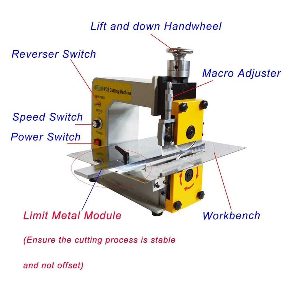 PCB Separator 110V V-Cut PCB Separating Machine PCB V-Cut Groove Cutting Machine