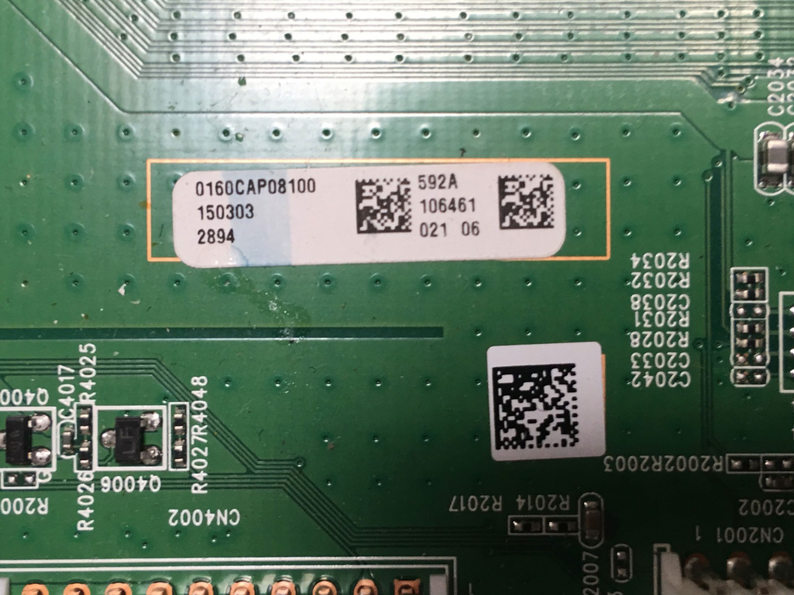 VIZIO E60-C3 MAIN BOARD 0160CAP08100 1P-0147C00-2010