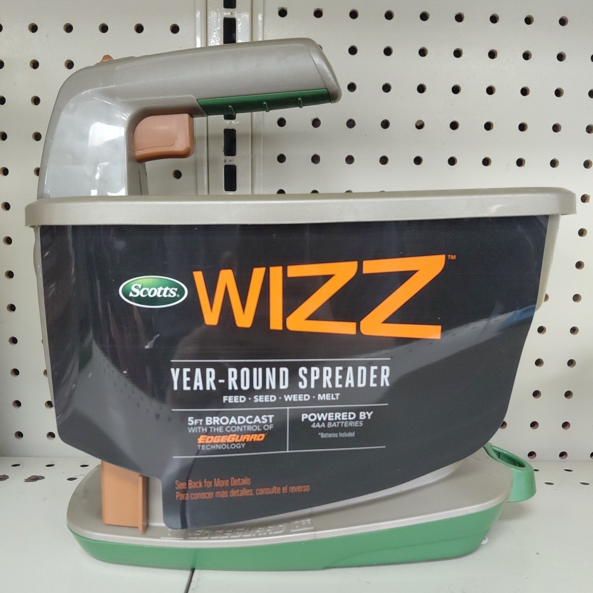 Scotts Wizz Hand-Held Spreader - Battery Lawn & Garden Fertilizer 0.5 Capacity