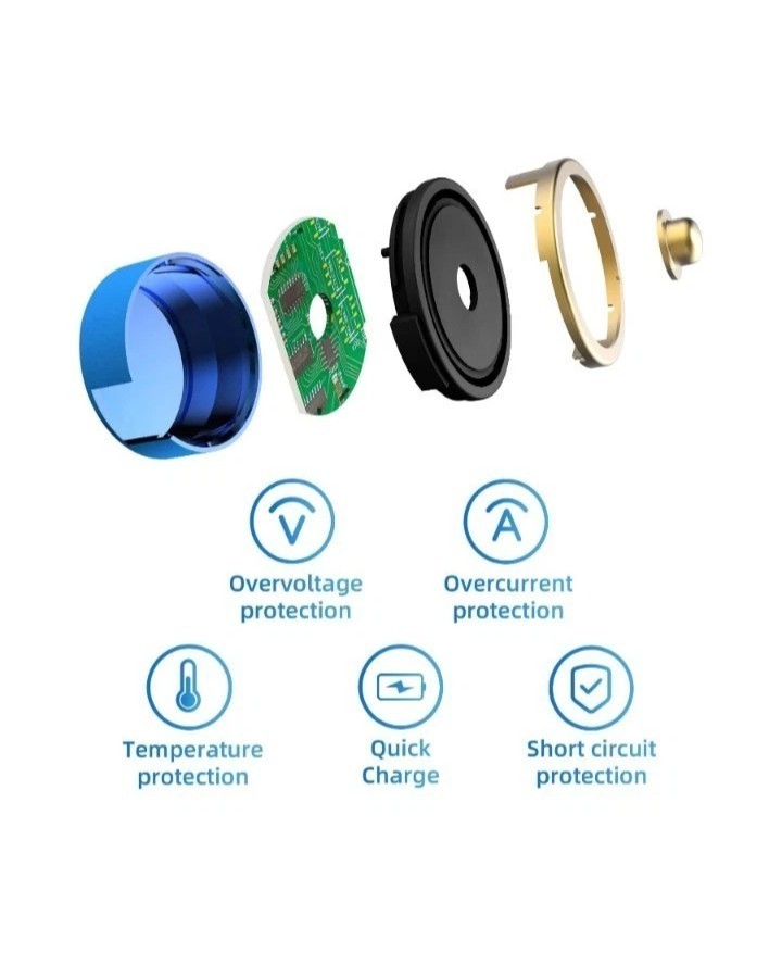 OLIGHT MCC 1A Magnetic USB Flashlight Charging Cable Quick Charge Black/Blue