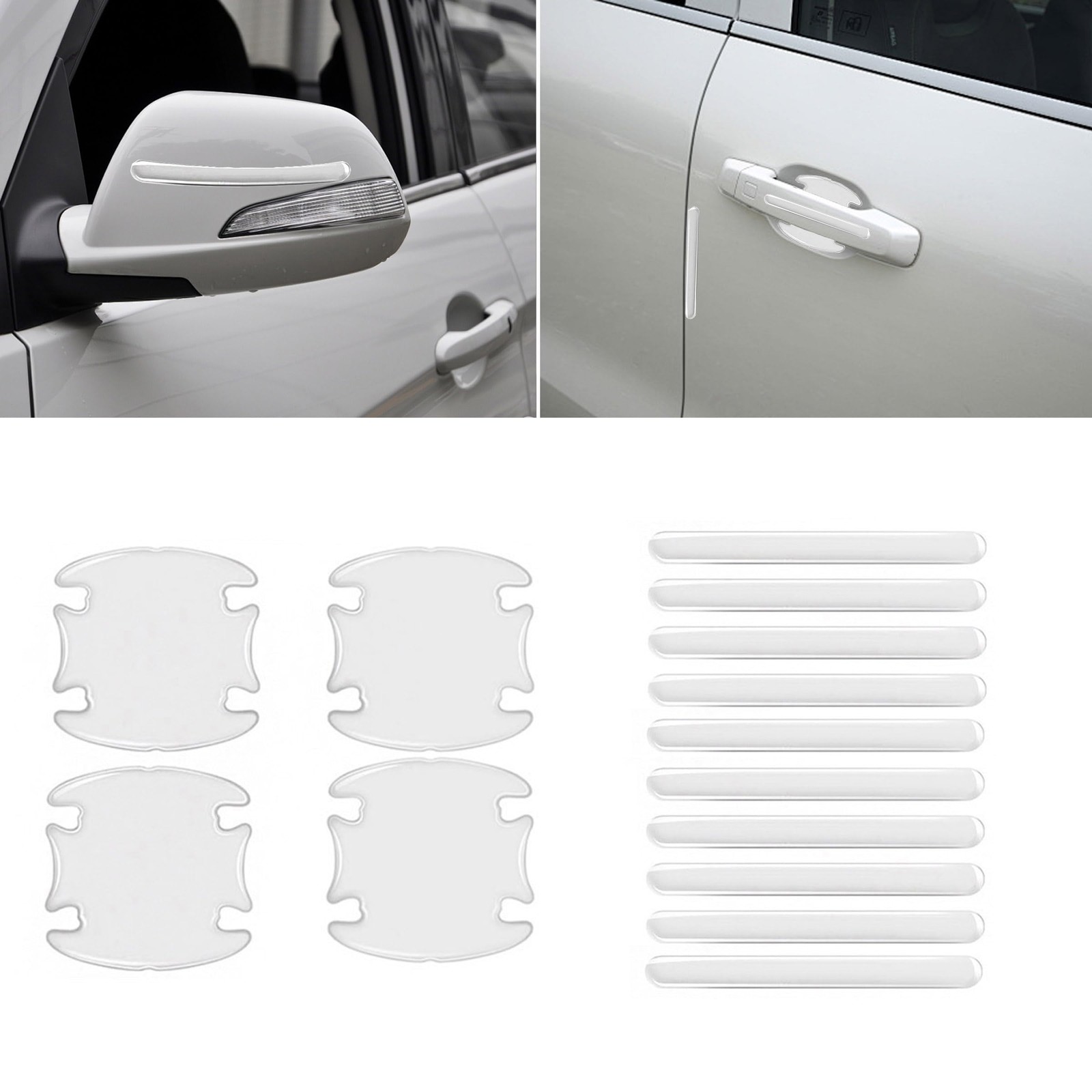14 PCS Car Door Handle Scratch Protector,Universal Waterproof Transparency14