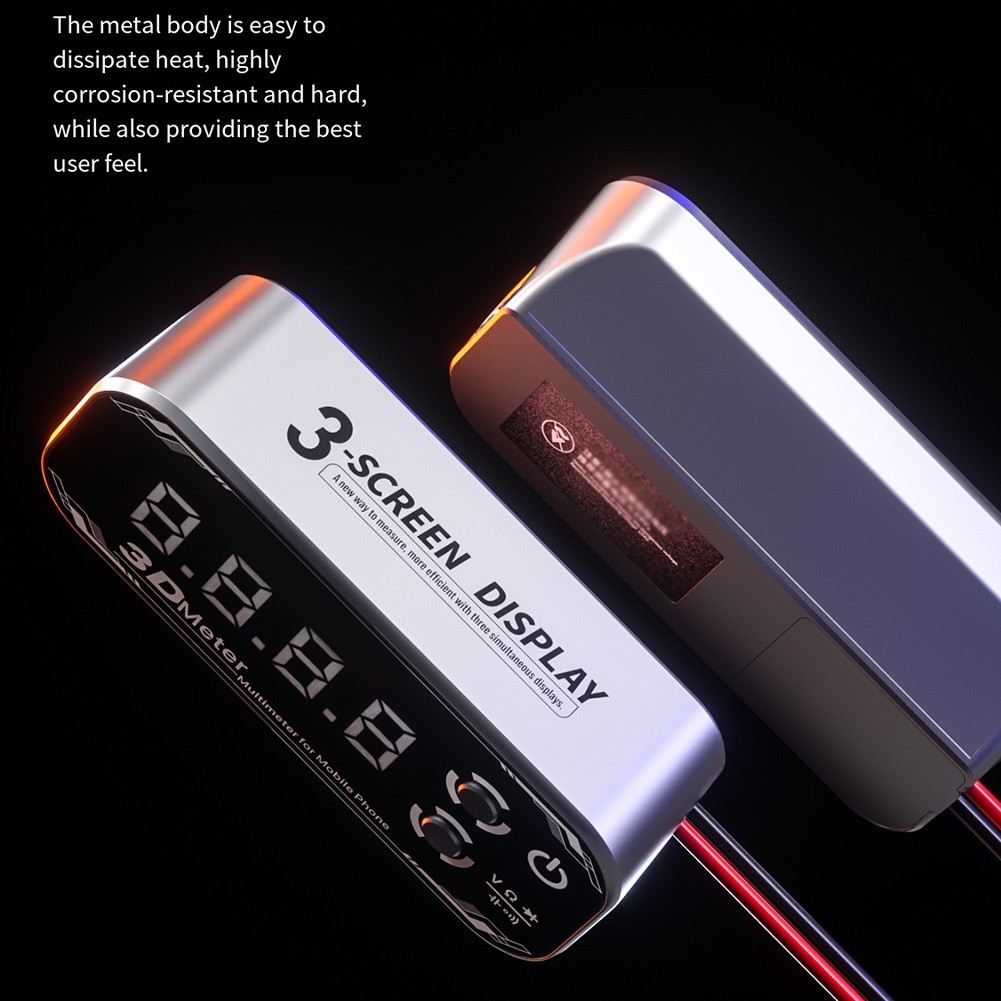 3D Meter Digital Multimeter with Triple Screen Display and 2000mAh