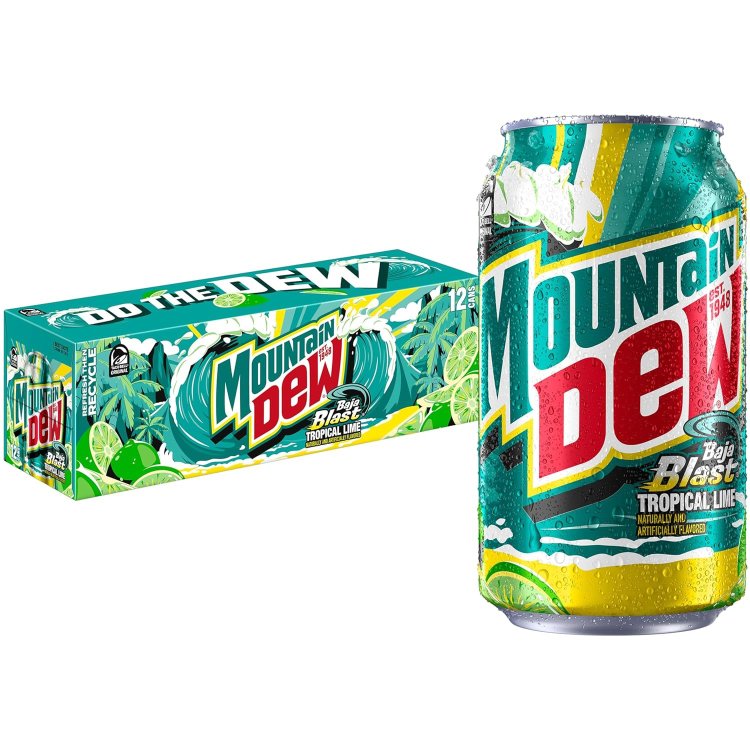 Baja Blast Cans, 12 Oz Cans, 12 Count