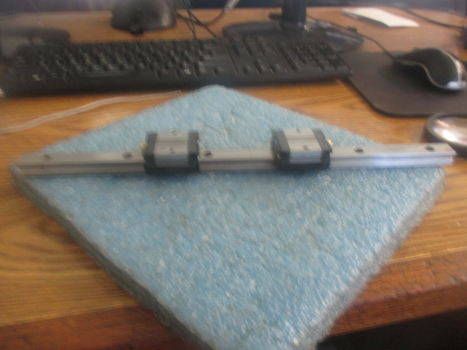 THK 13" Linear Rail with Two SSR15 Tables