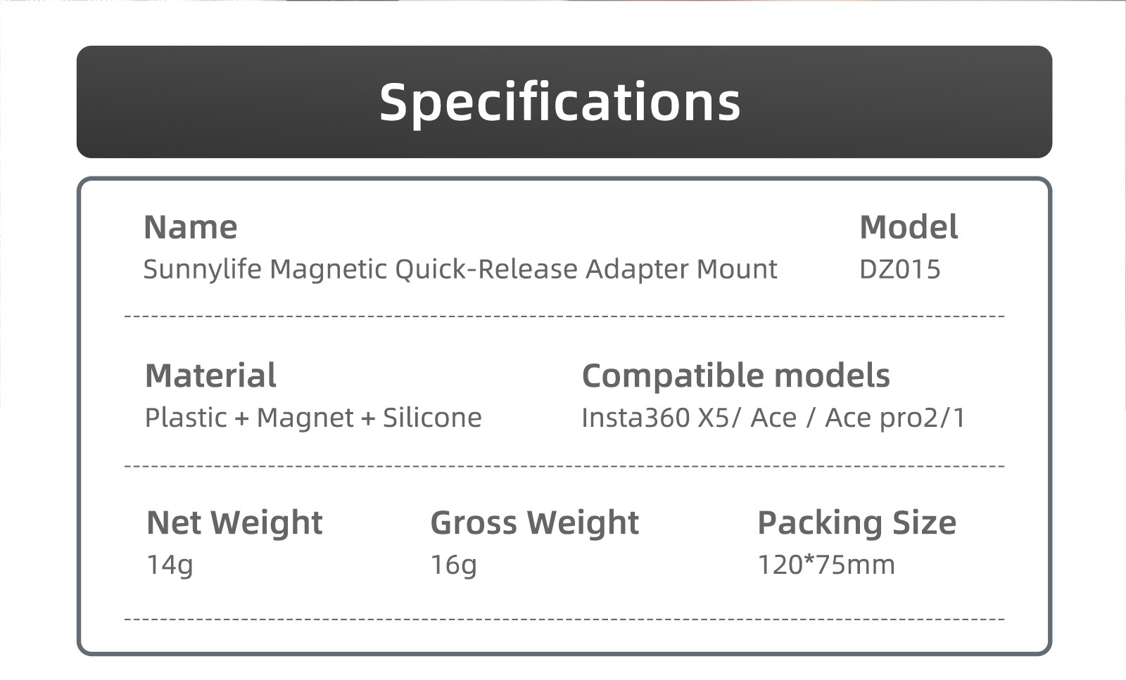 Magnetic Quick Release Adapter Mount For Insta360 X5 Ace/Ace Pro 2 1 Camera Base