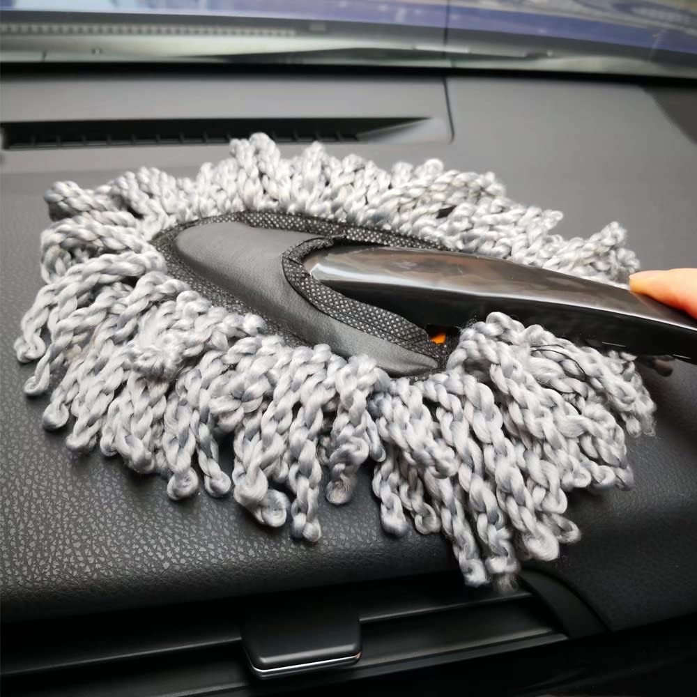 IPELY 3 Pack Large Microfiber Car Interior and Exterior Duster (Kit), Gray