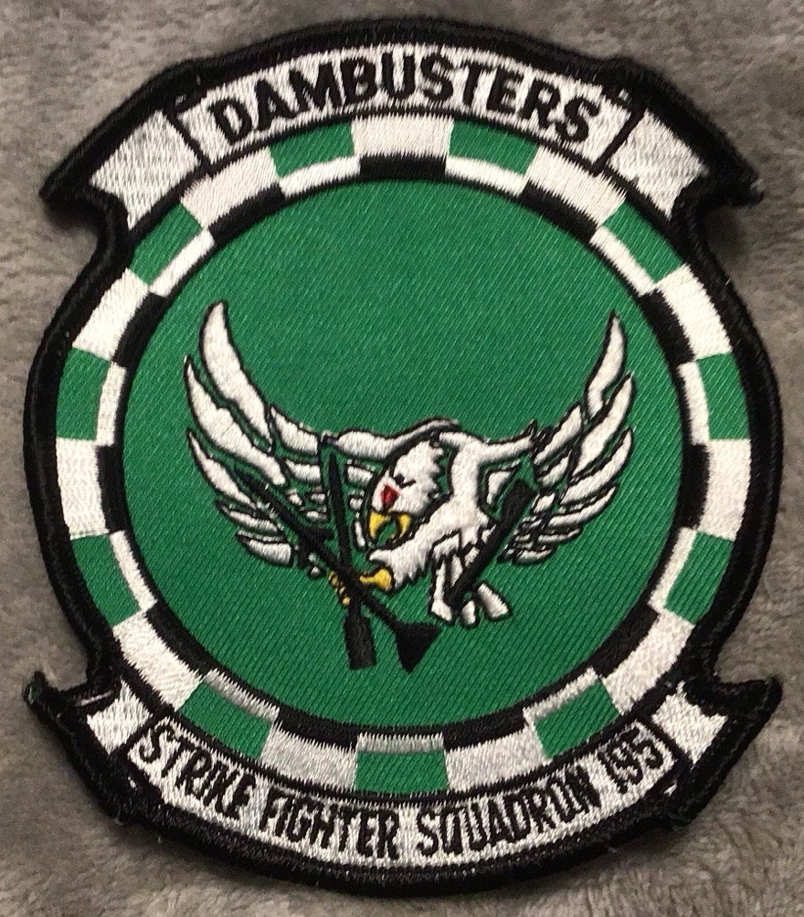 US Navy Strike Fighter Squadron 195 VFA-195 Full Color Large Patch Insignia