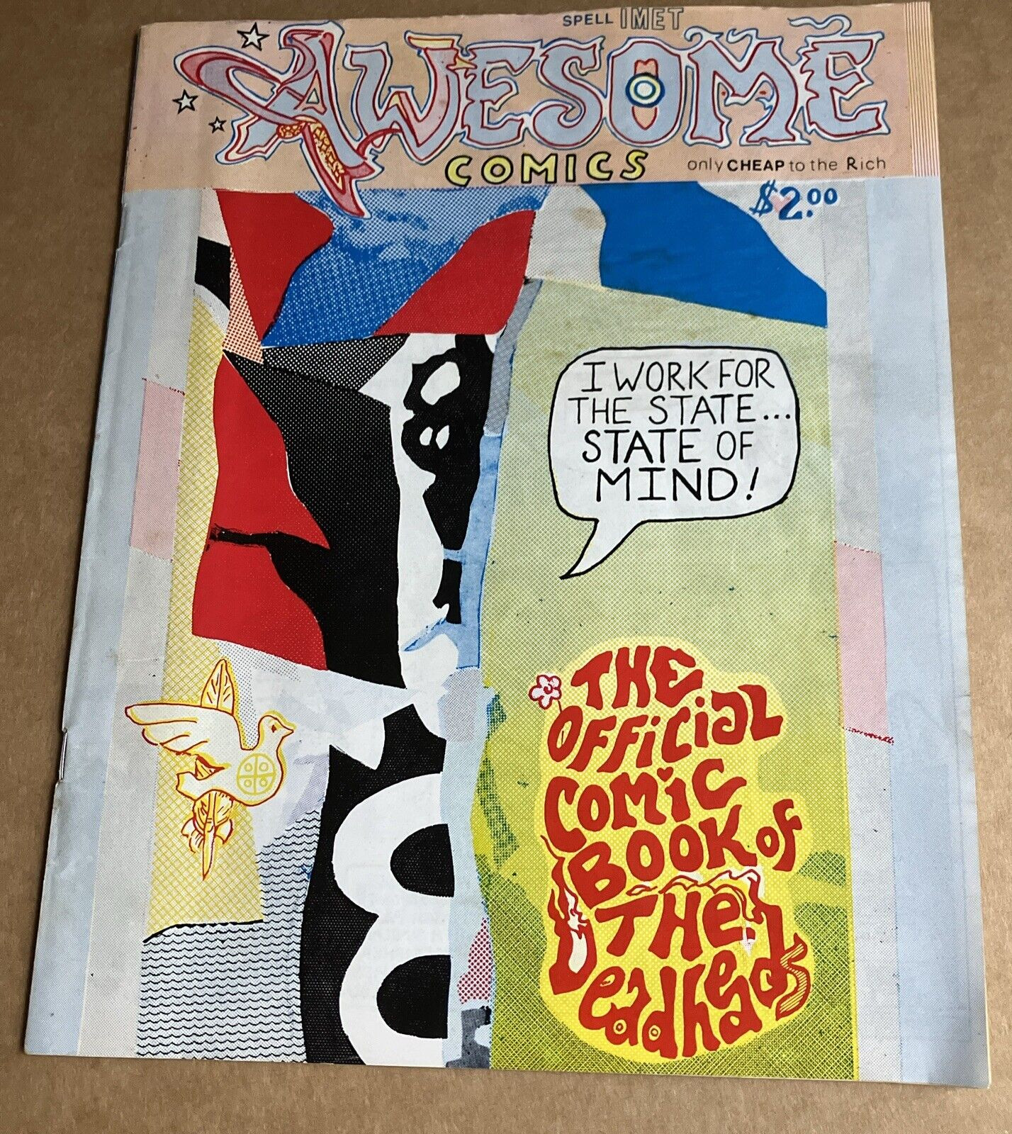 AWESOME COMICS  Grateful Dead Official COMIC BOOK OF THE DEADHEADS