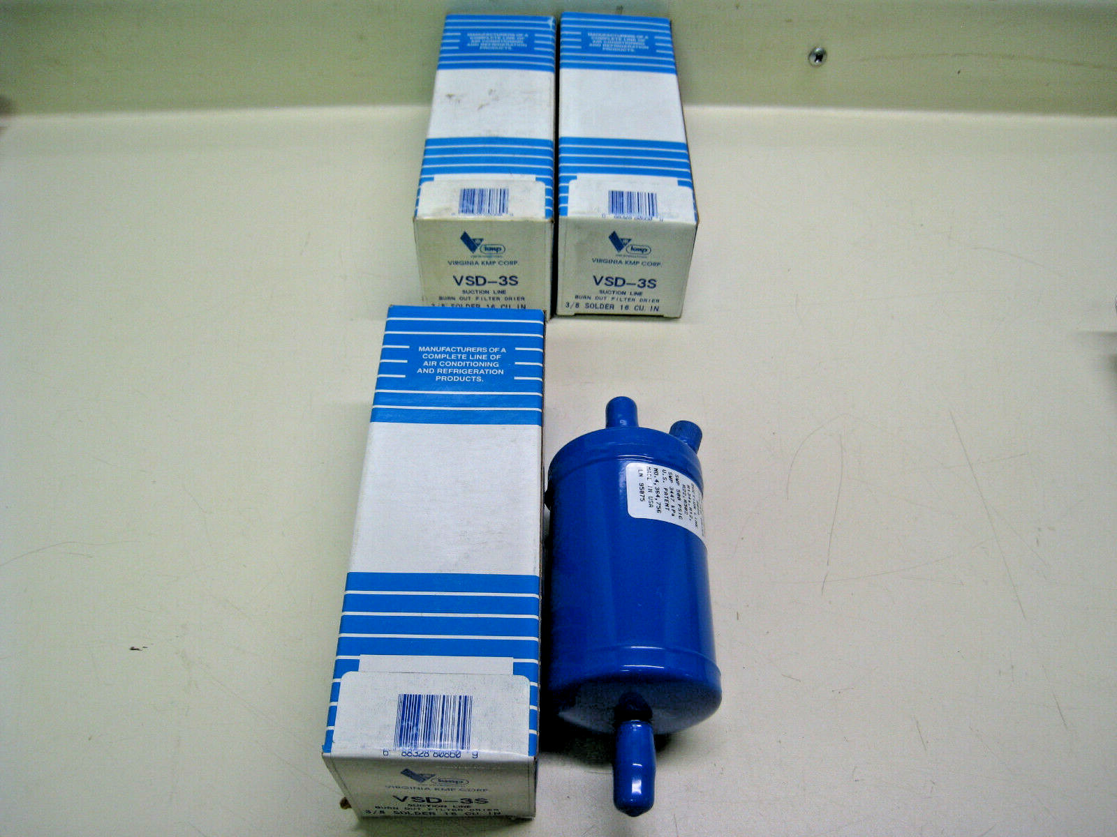 New Lot of 3 VIRGINIA KMP VSD-3S Suction Line Filter Drier Free Shipping