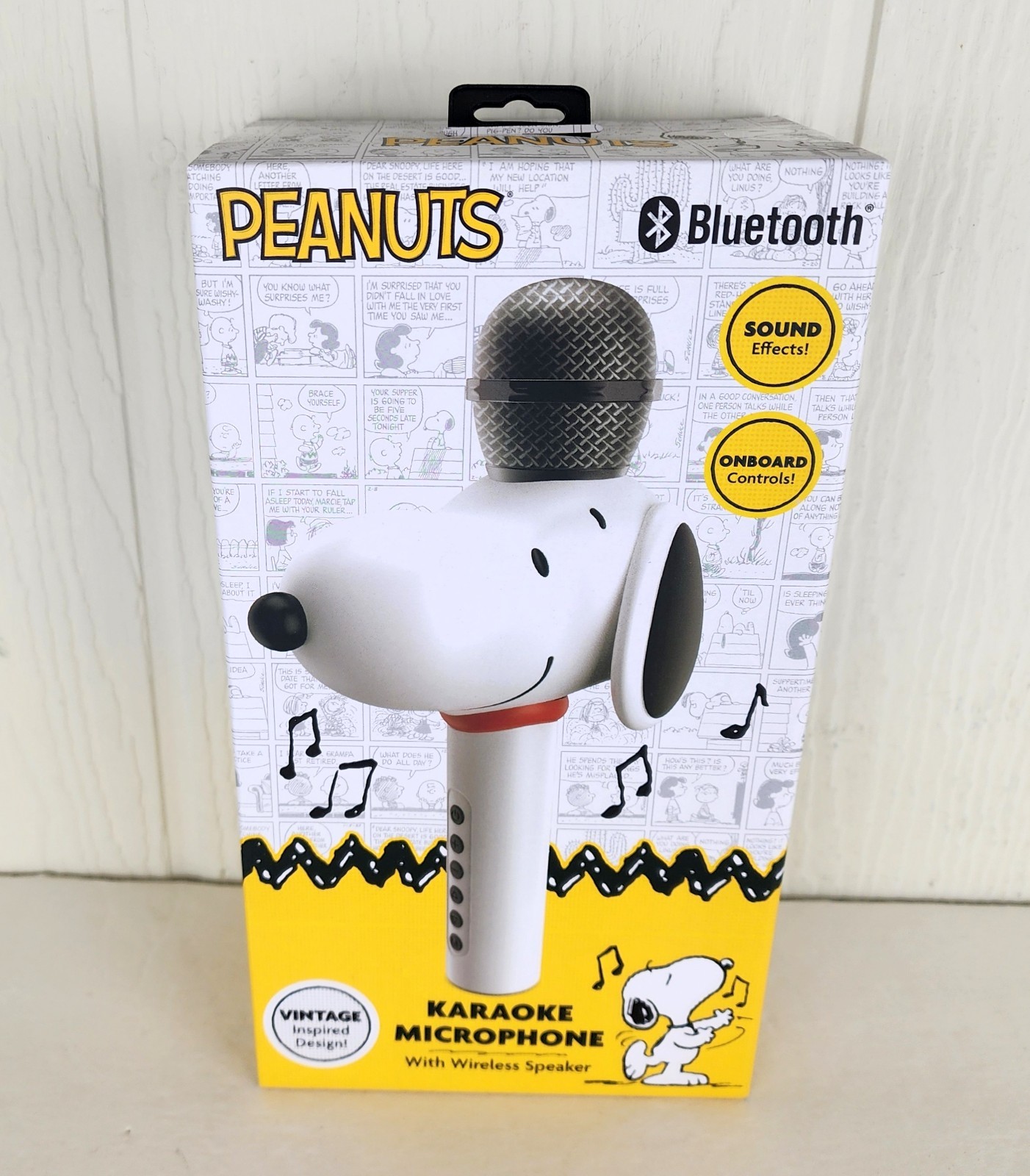 Peanuts Snoopy Bluetooth Karaoke Microphone Wireless Speaker New Sealed NIB