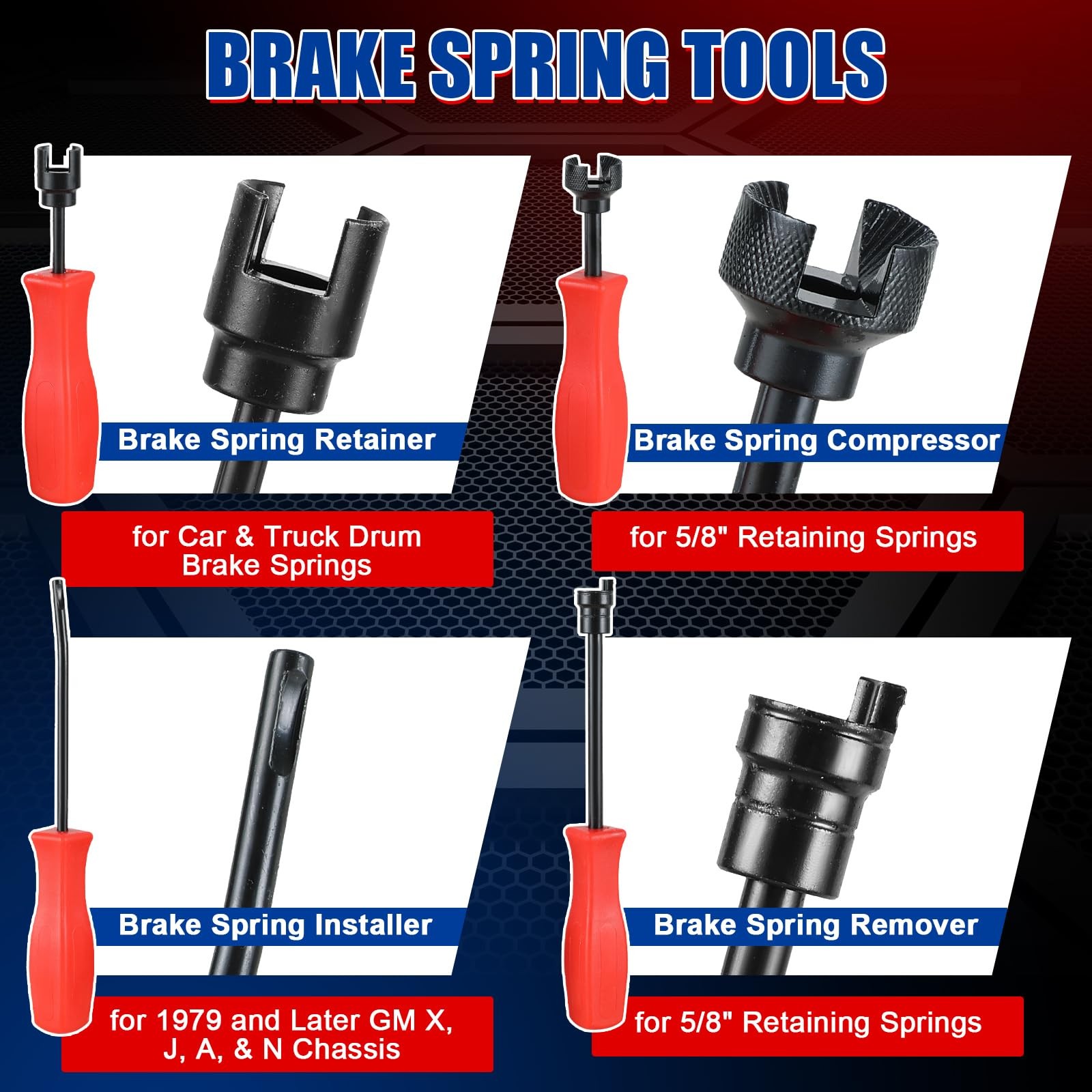 NYXOVA 8PCS Drum Brake Tool Kit, Spoon Set