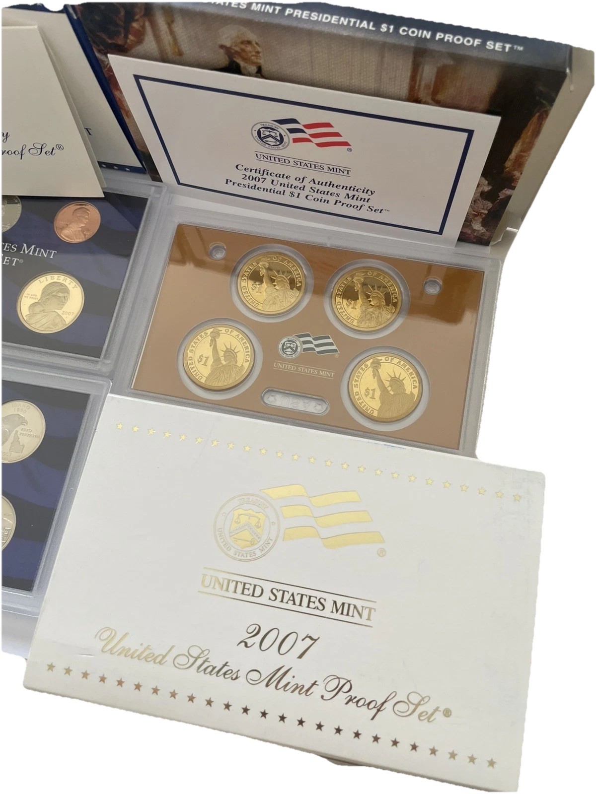 2007 Proof Set Complete and Original in BLUE Mint Paper Box