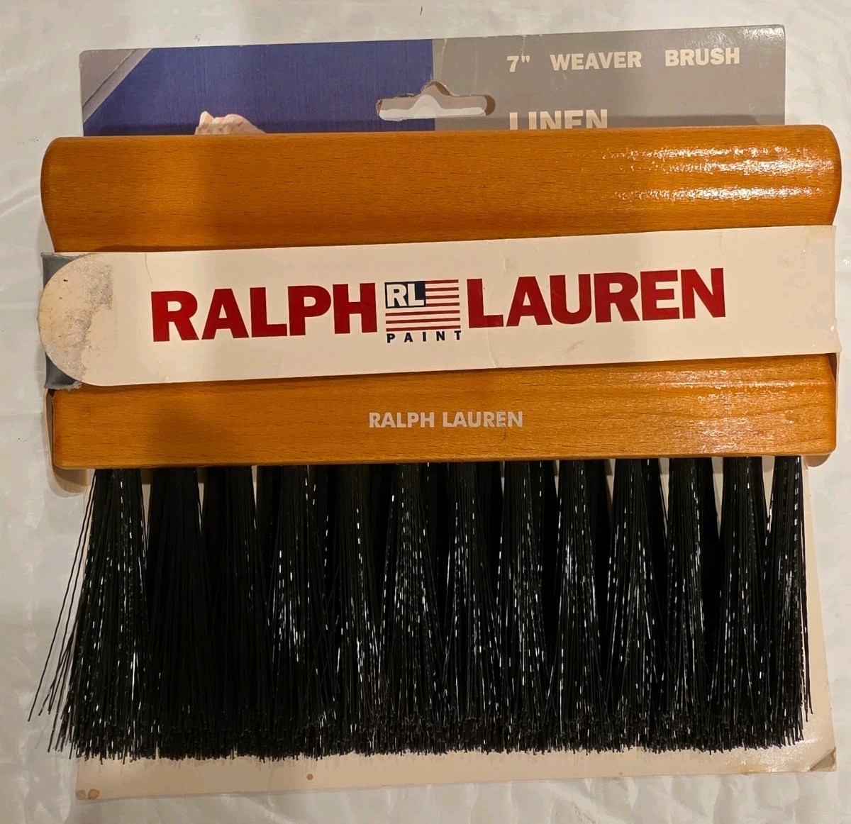Ralph Lauren 7" Weaver Linen Synthetic Brush for Wall Paint & Glaze Wood Handle