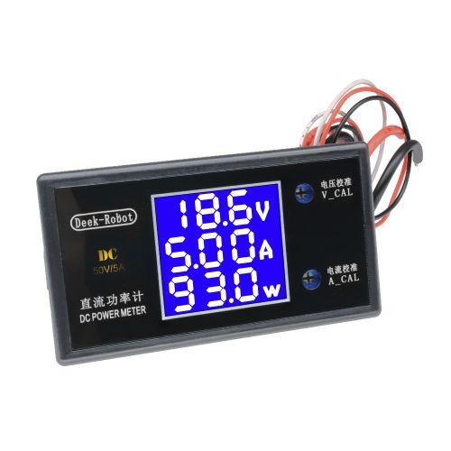 Digital DC 50V 5A 250W LCD Voltmeter Ammeter Voltage Current Volt Power Meter