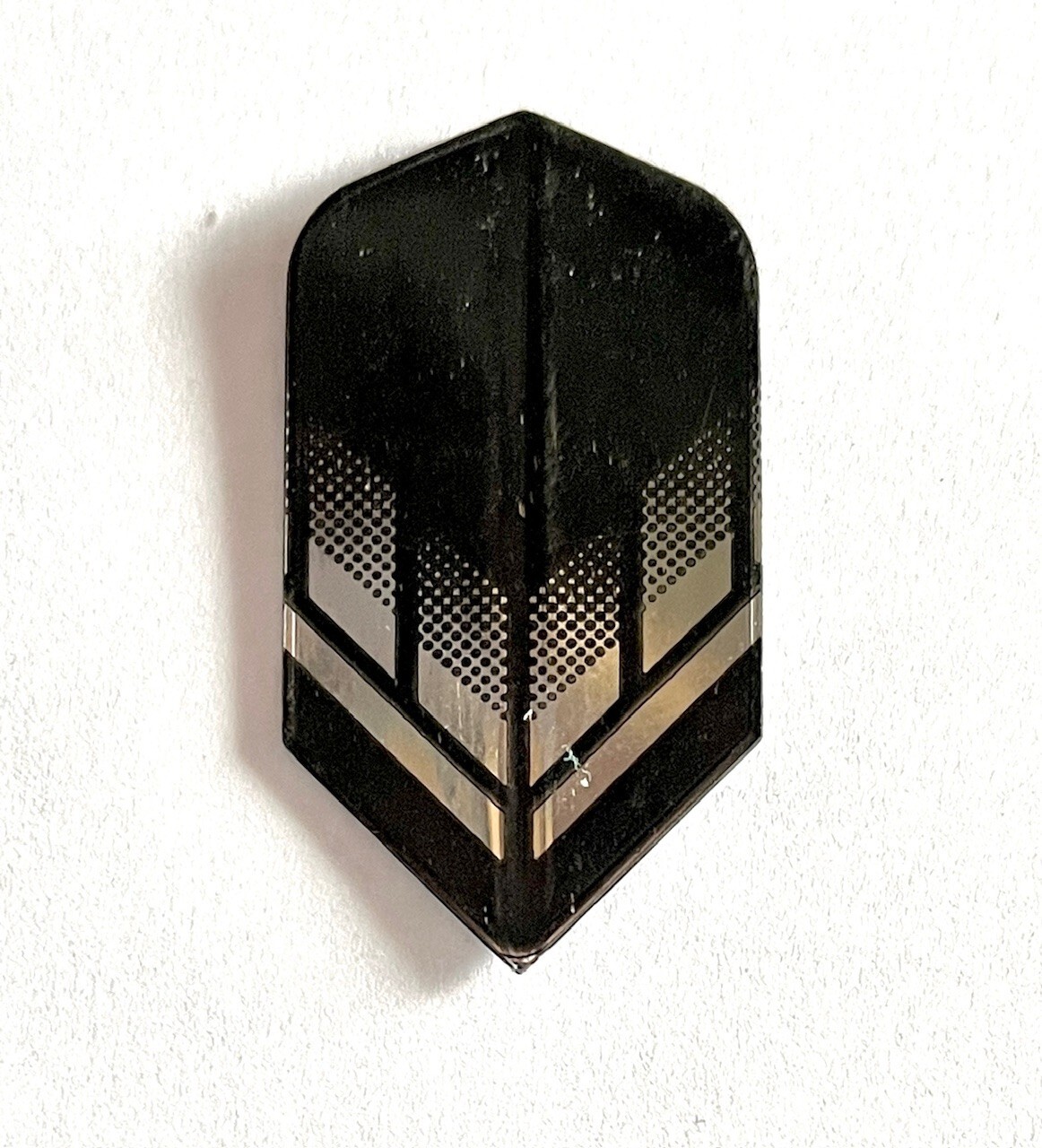 Dart Flights 10 sets Black and Silver Chevron Design Amerithon Slim Shape
