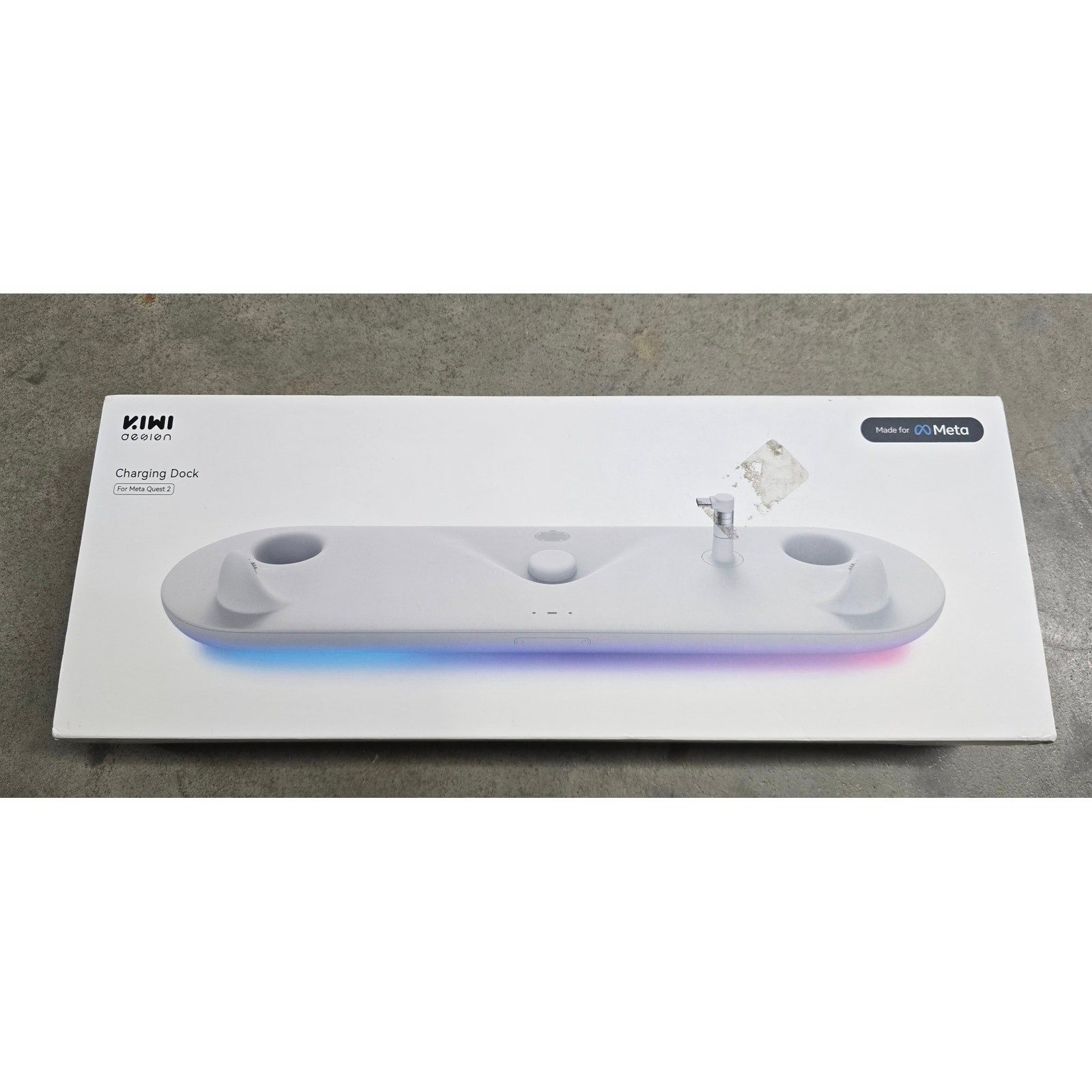 Kiwi charging dock meta quest 2 QC01 RGB fast charge