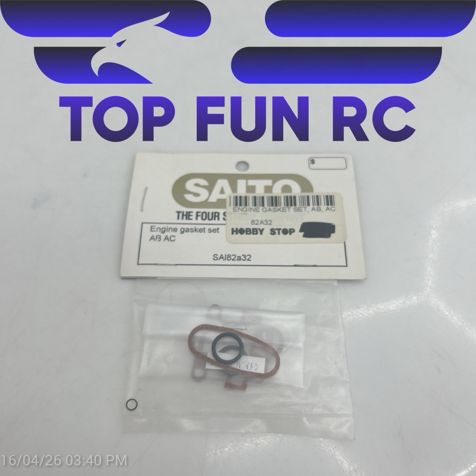 SAITO 80 RC ENGINE GASKET SET SAI8032A NEW IN ORIGINAL PACKAGING